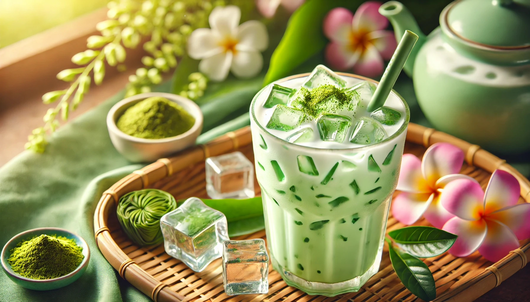 Cha Kiao Nom Yen (Green Tea Milk)