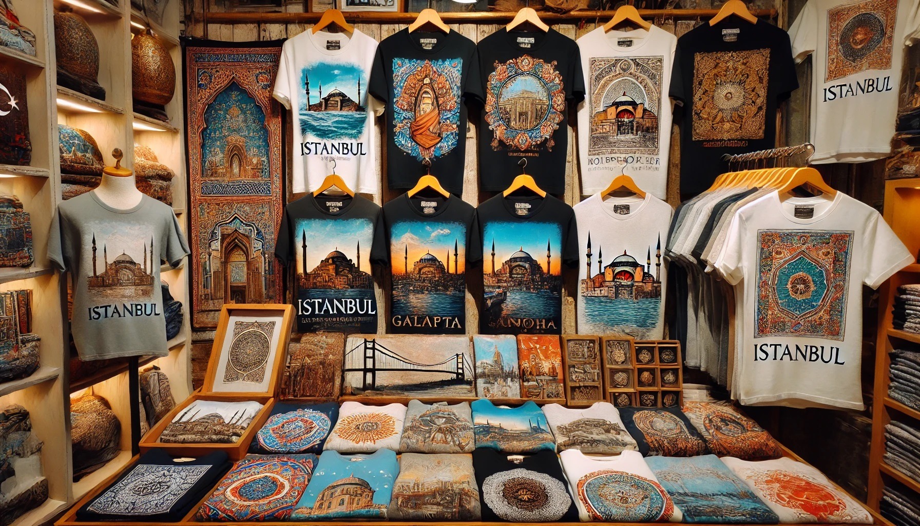 İstanbul Temalı T-shirt ve Bez Çantalar 