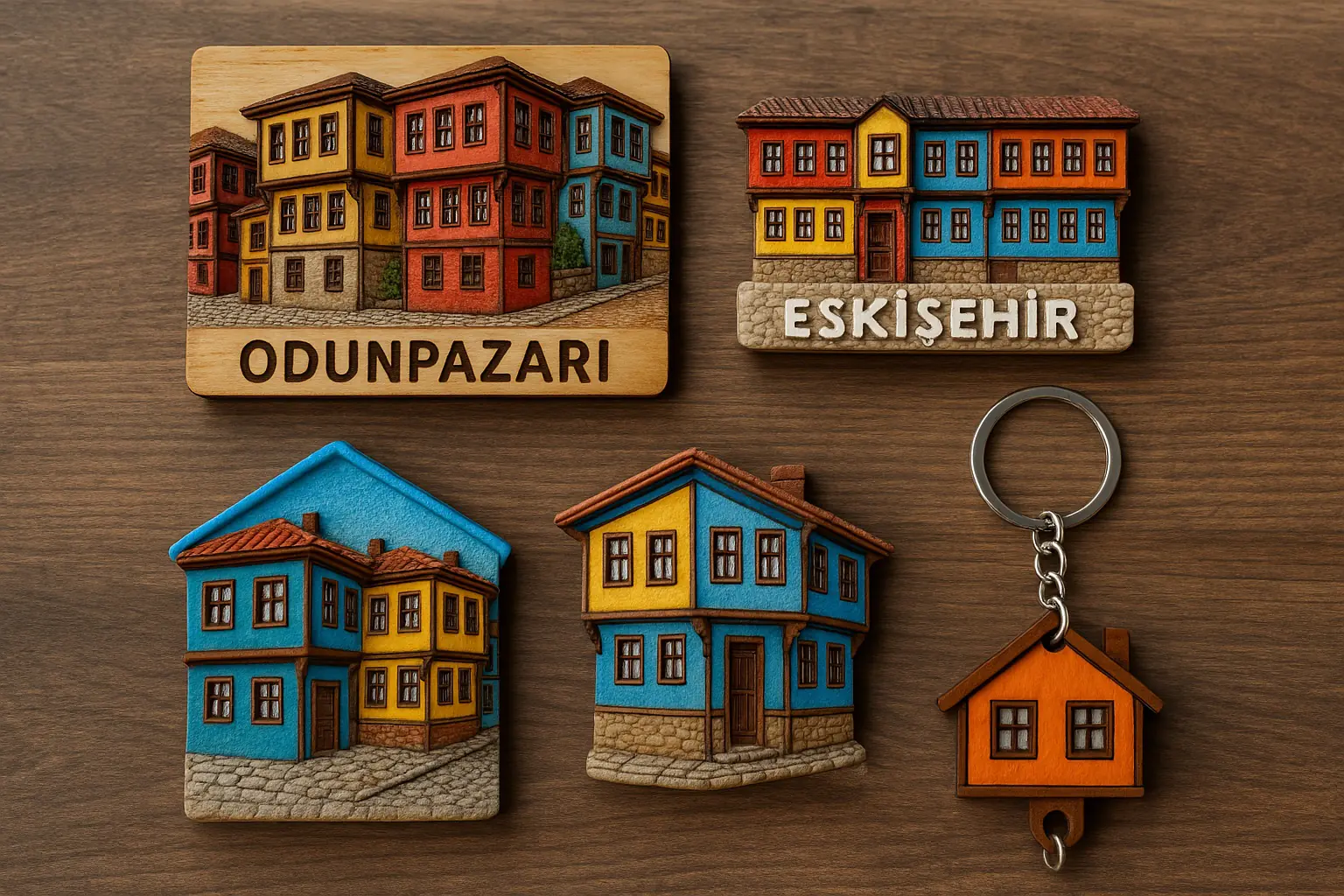 Odunpazarı Evleri temalı magnet