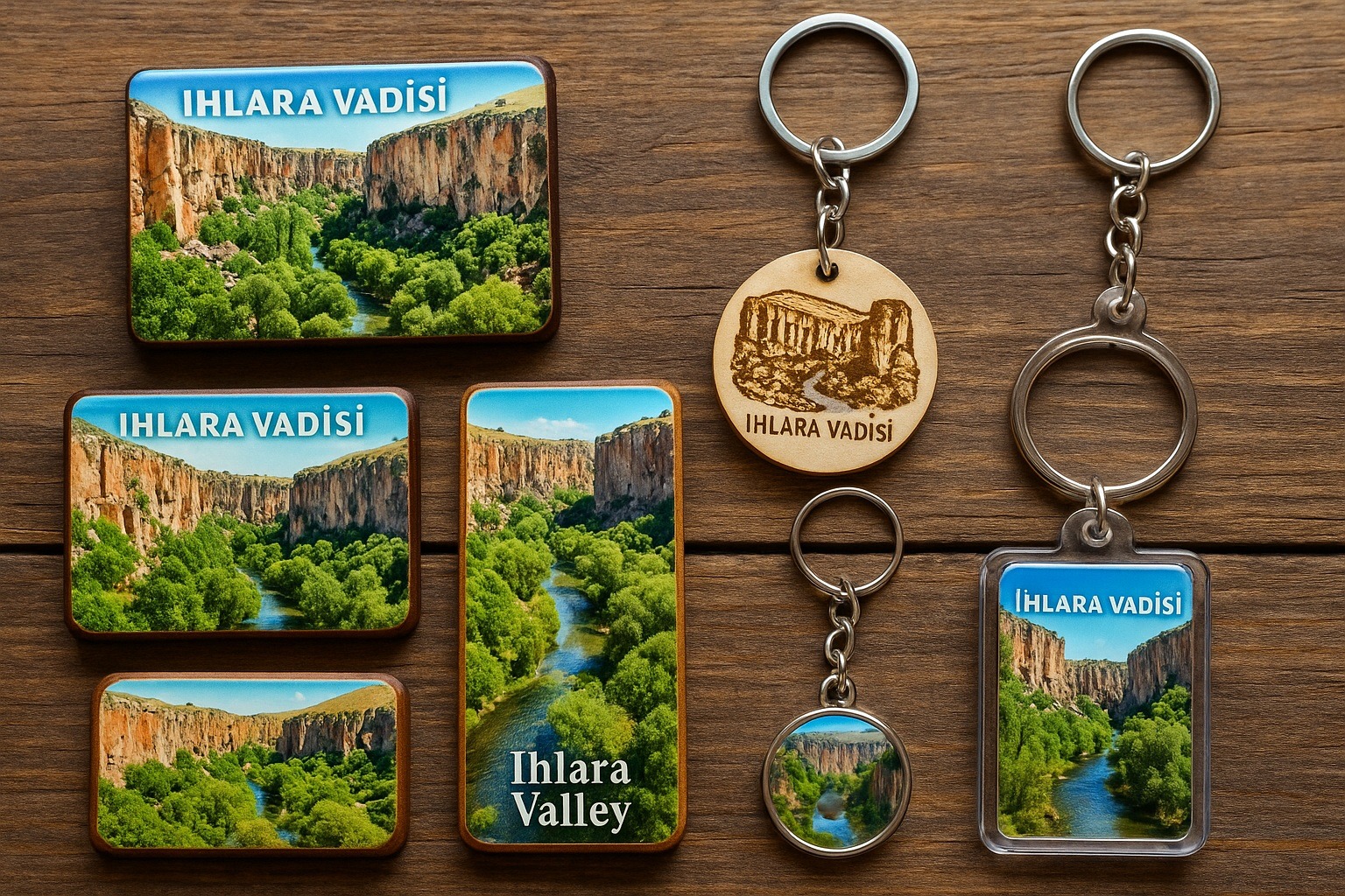 Ihlara Vadisi Temalı Magnet ve Anahtarlıklar