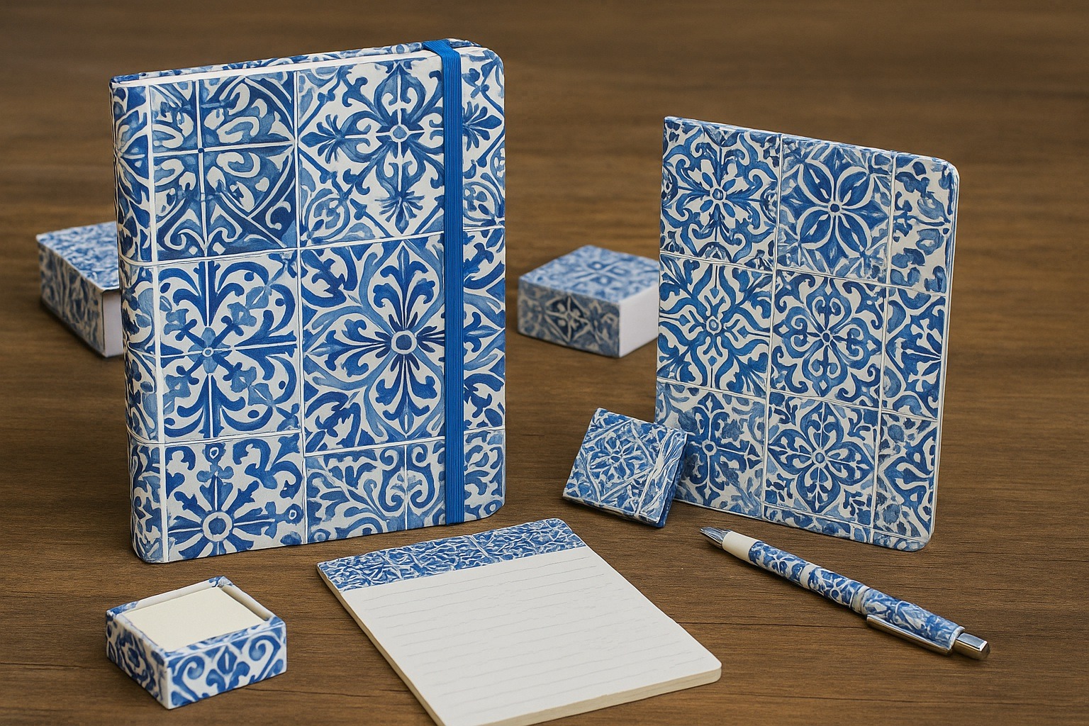 Karo Desenli Defter ve Kırtasiye Ürünleri
