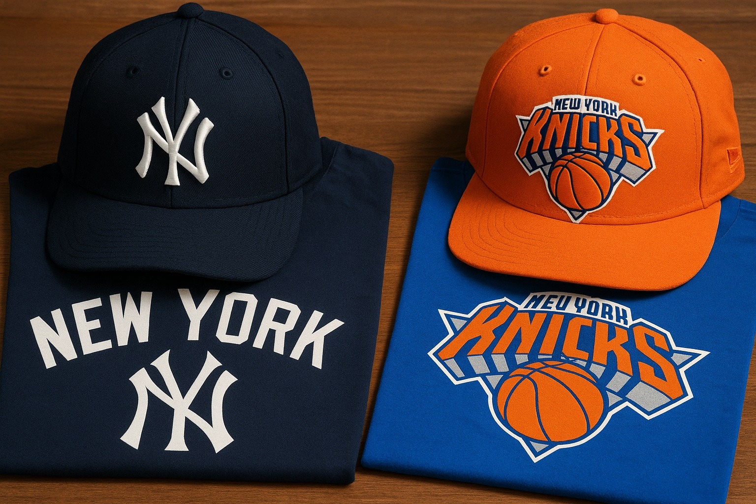 New York Yankees veya Knicks logolu ürünler