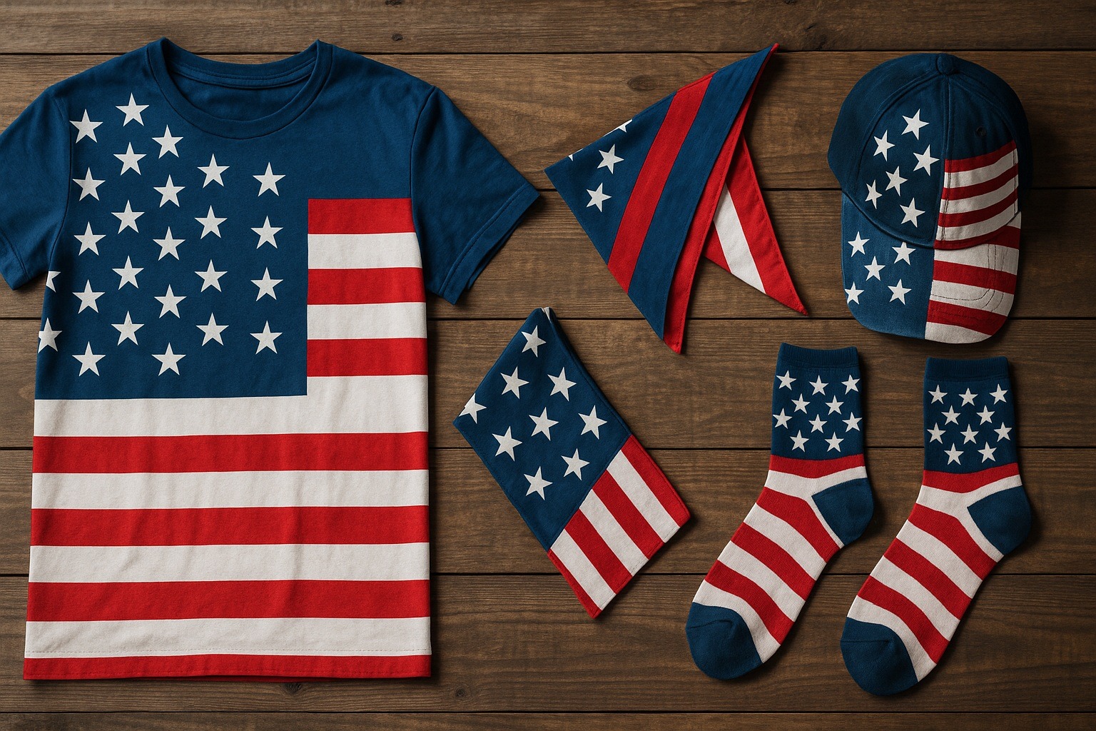Amerikan bayrağı temalı ürünler