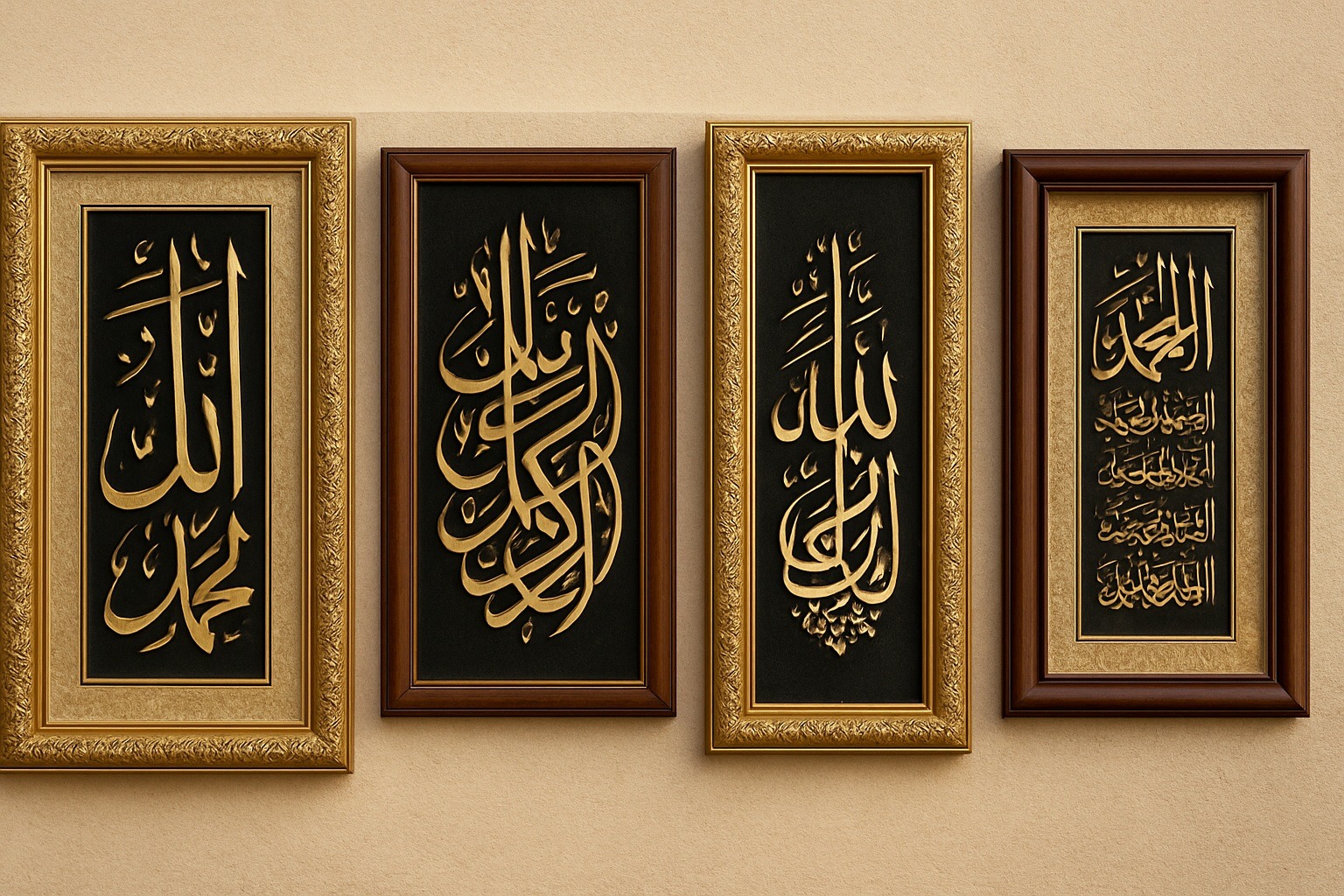 Arap kaligrafi tabloları