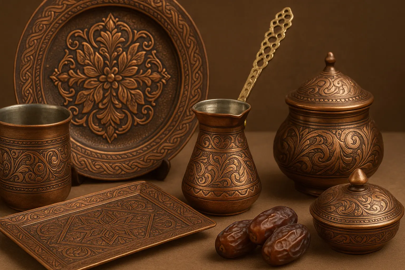 Bakır el işlemeleri