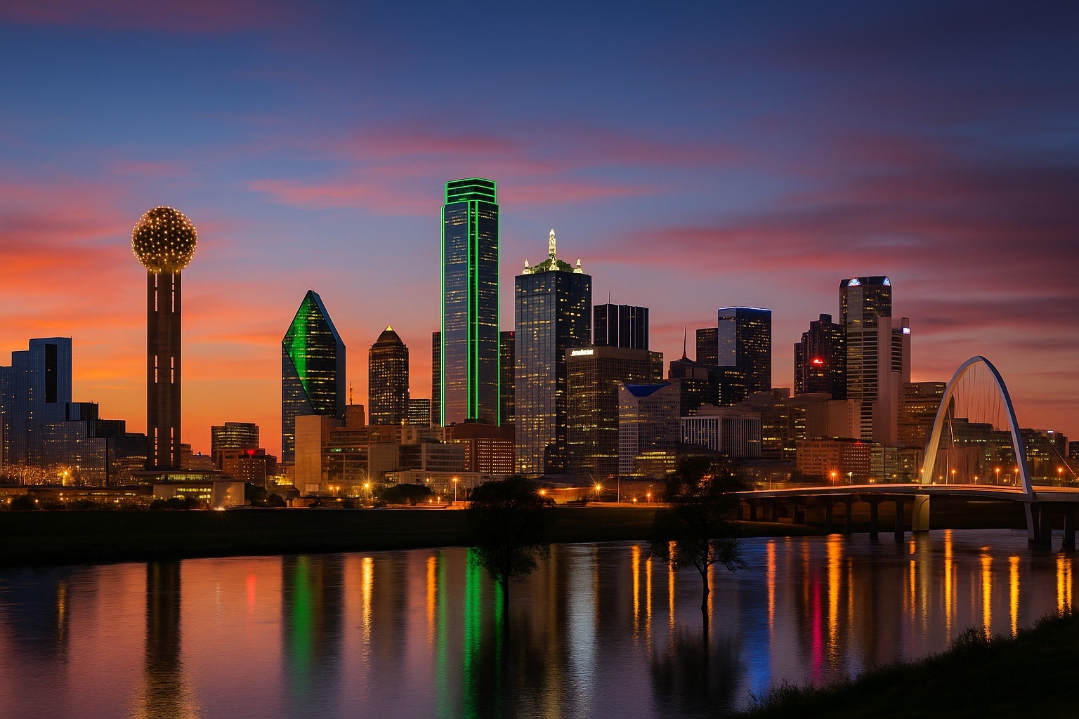Dallas Skyline Posteri