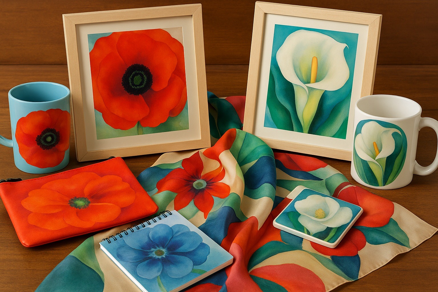 Georgia O’Keeffe temalı ürünler