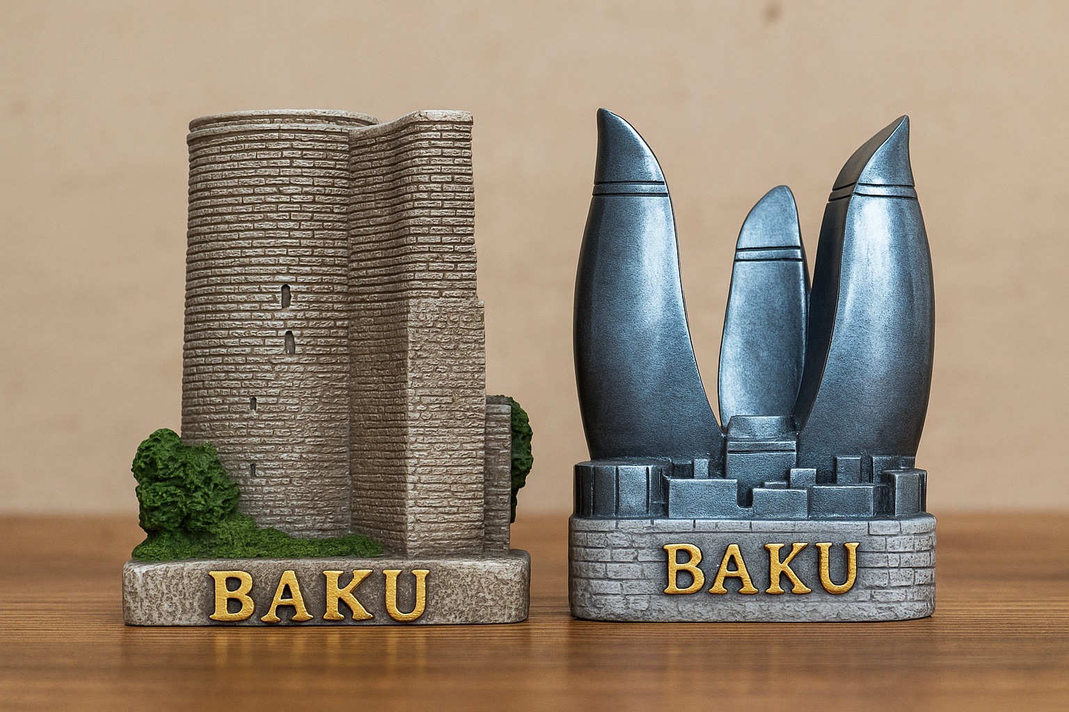 Kız Kalesi (Qız Qalası) ve Flame Towers