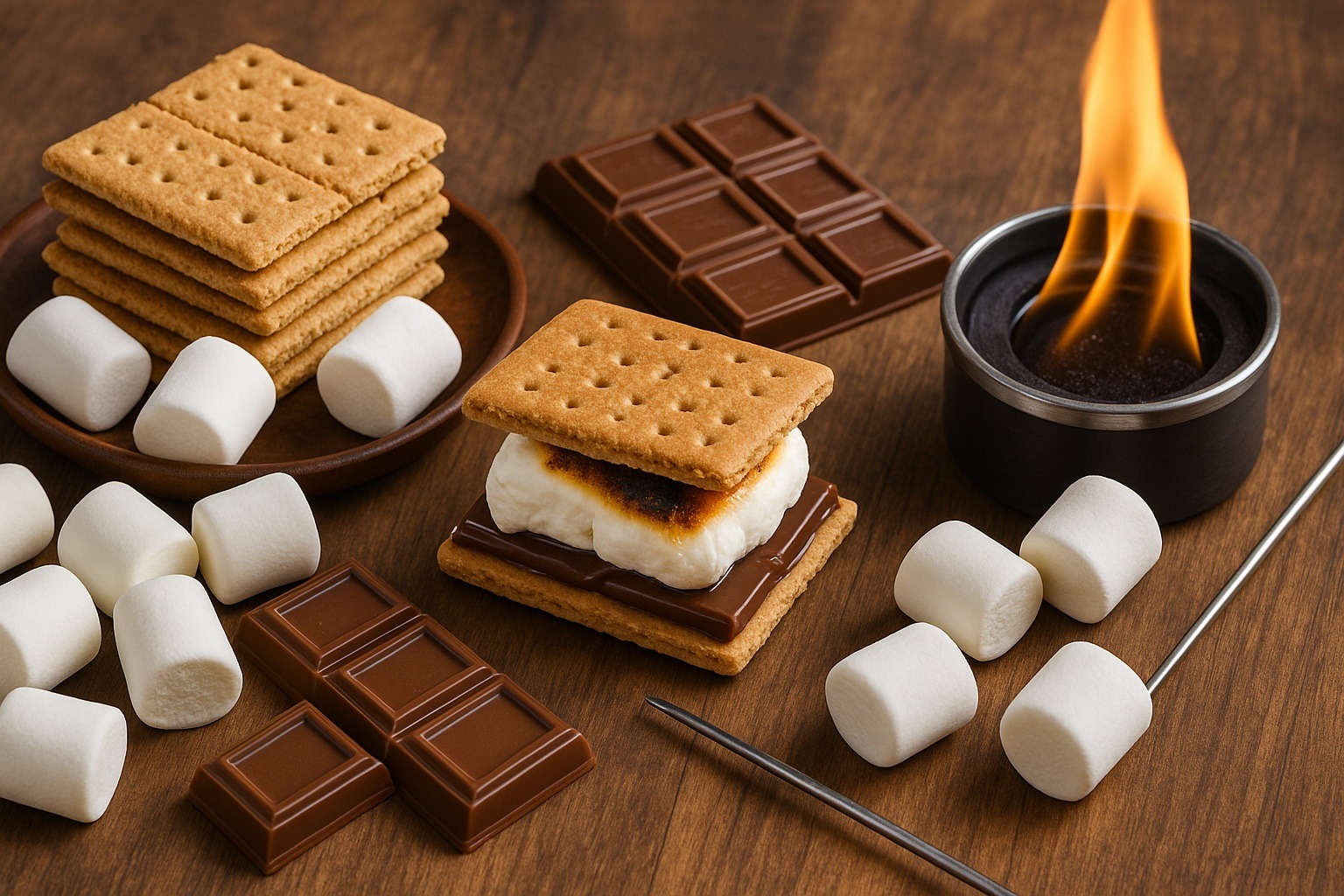 Marshmallow ve s’mores seti