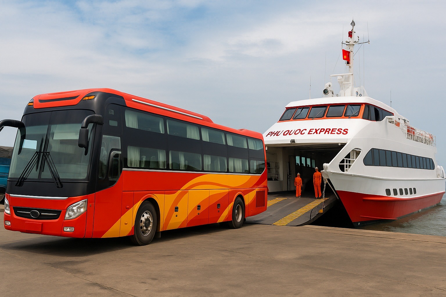 Phu Quoc’a doğrudan otobüsle ulaşmak