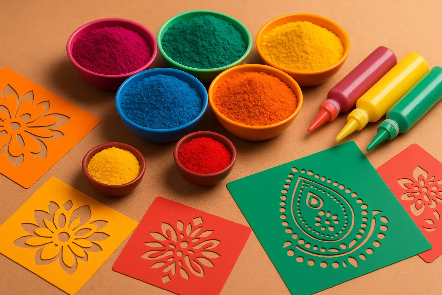 Rangoli tozları ve setleri