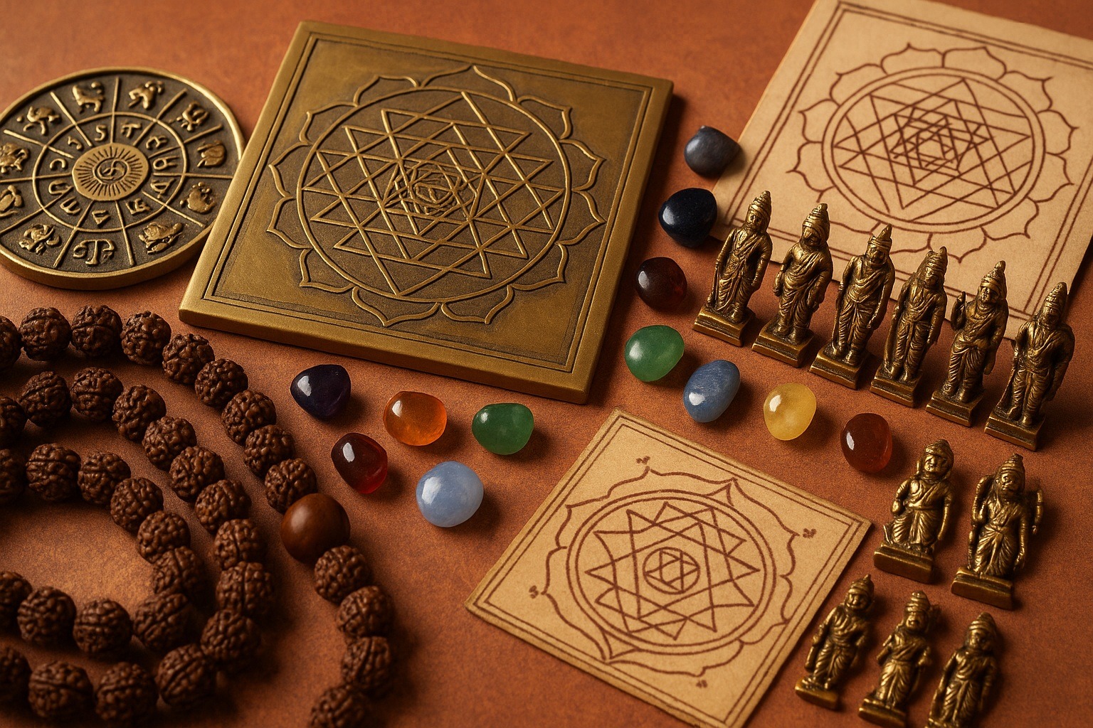 Tantrik ve astroloji temalı objeler