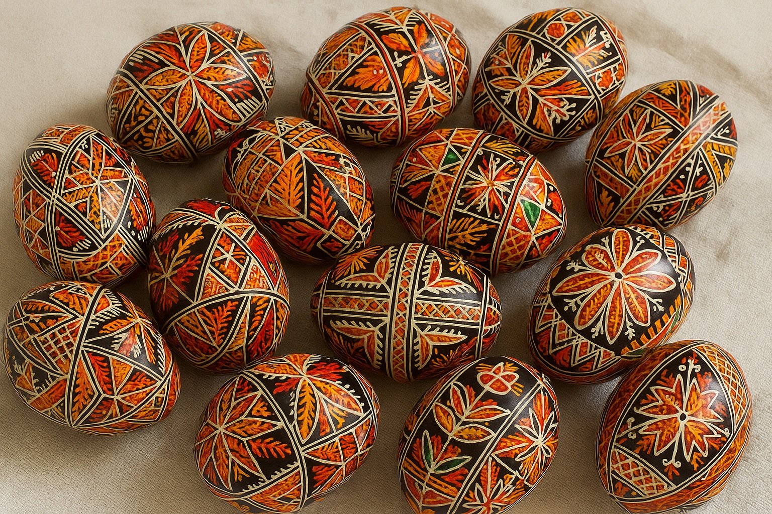 Boyanmış Paskalya yumurtaları