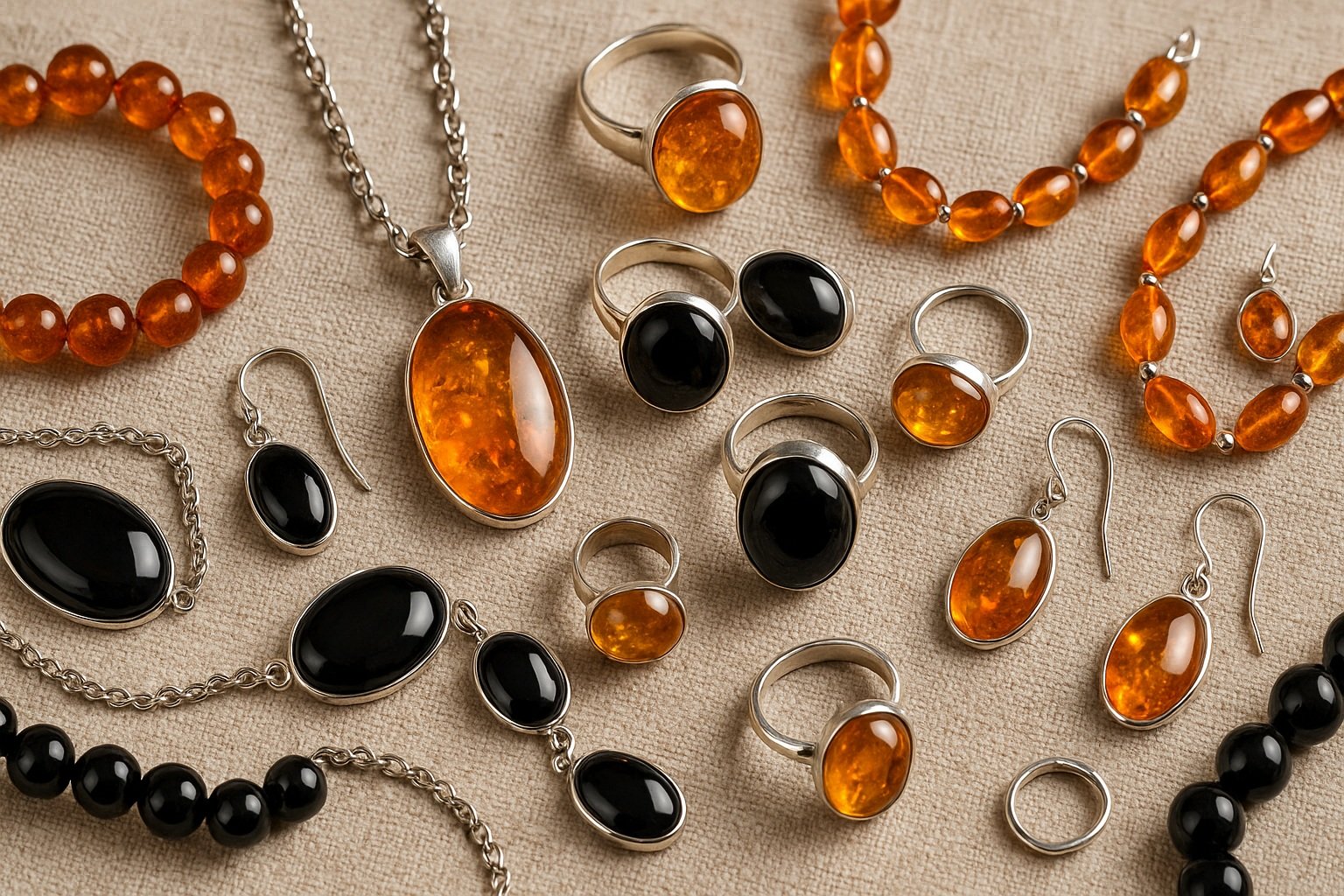 Doğal taşlardan yapılmış takılar