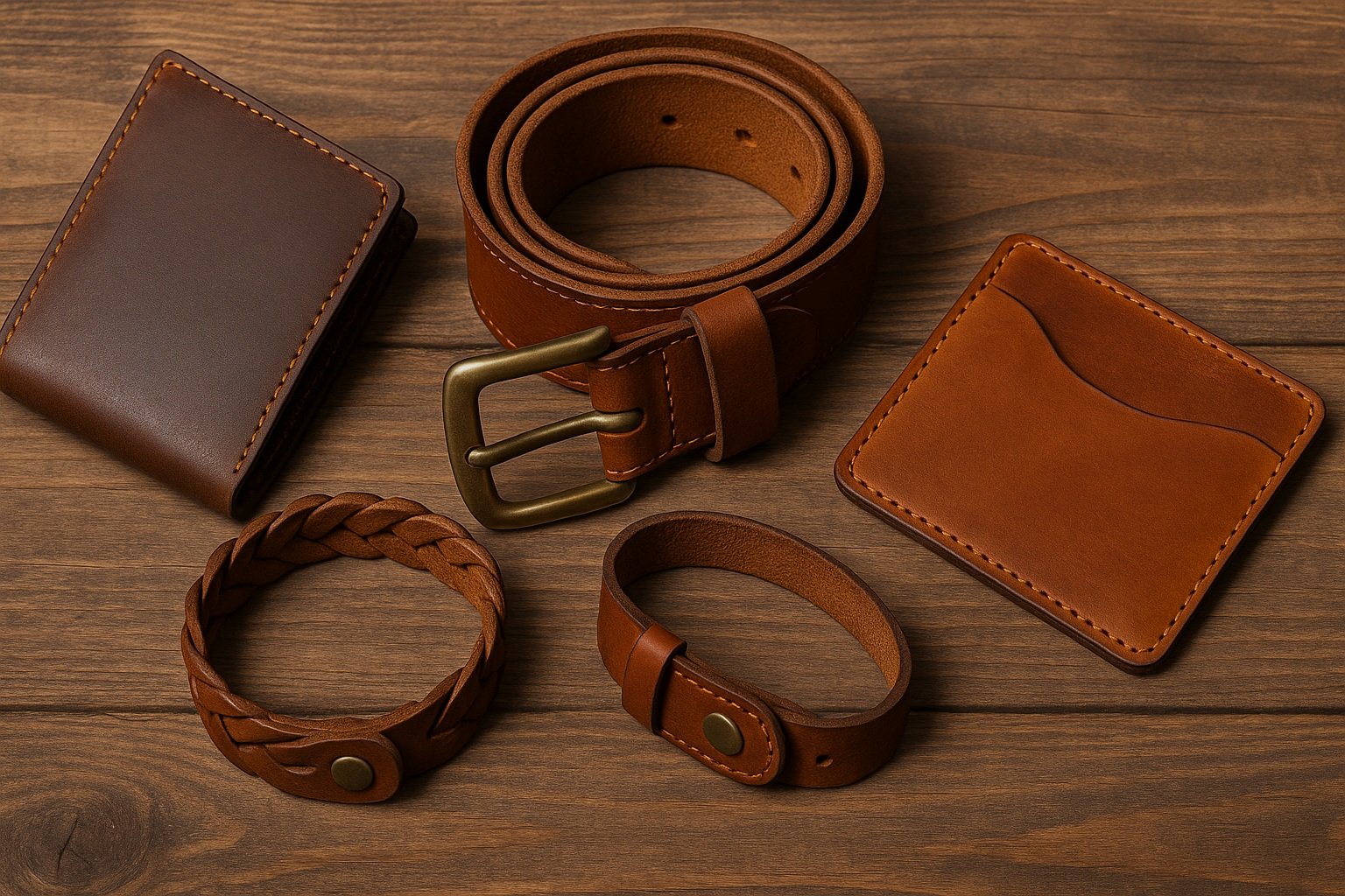 El yapımı deri ürünler