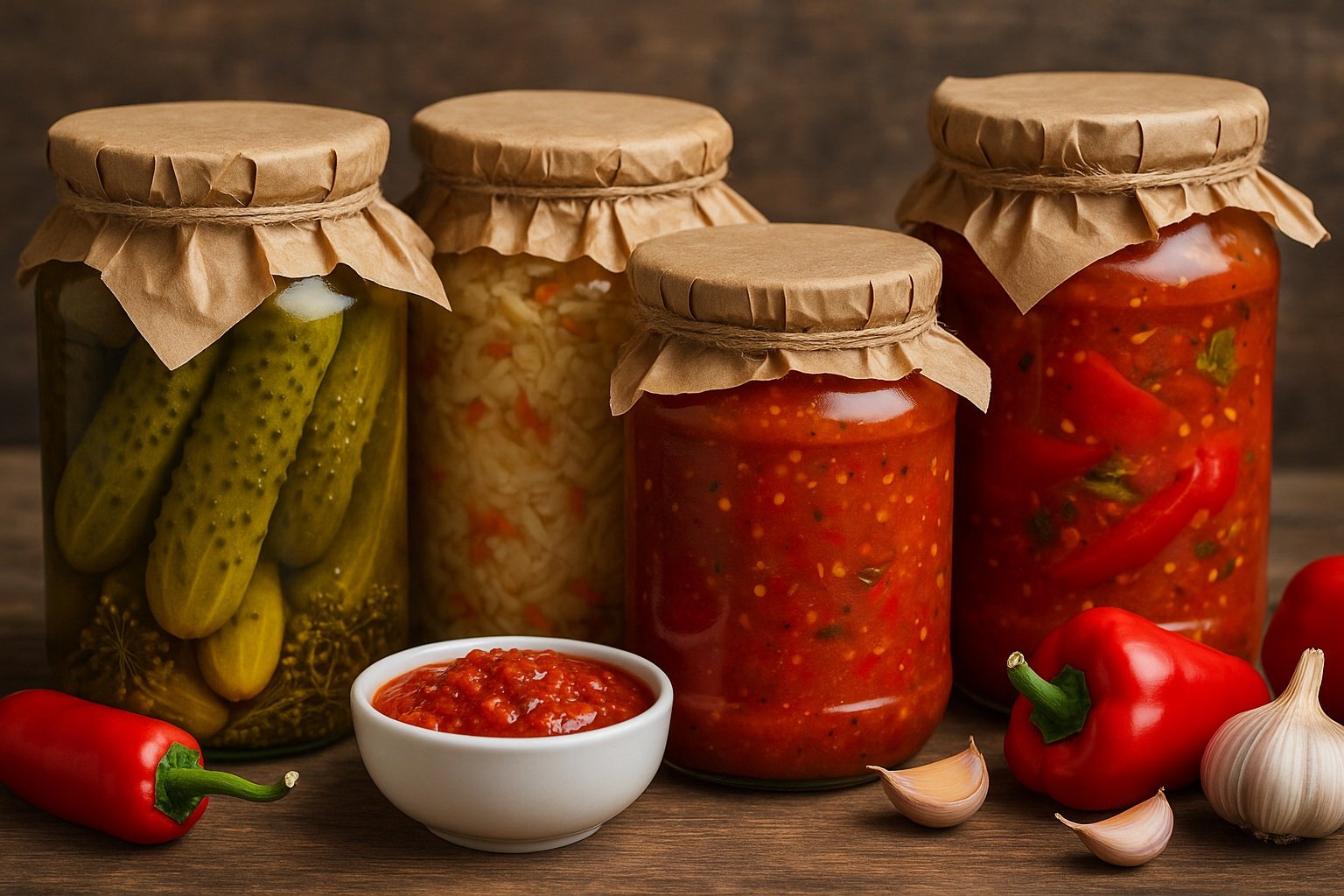 Ev yapımı turşular ve soslar