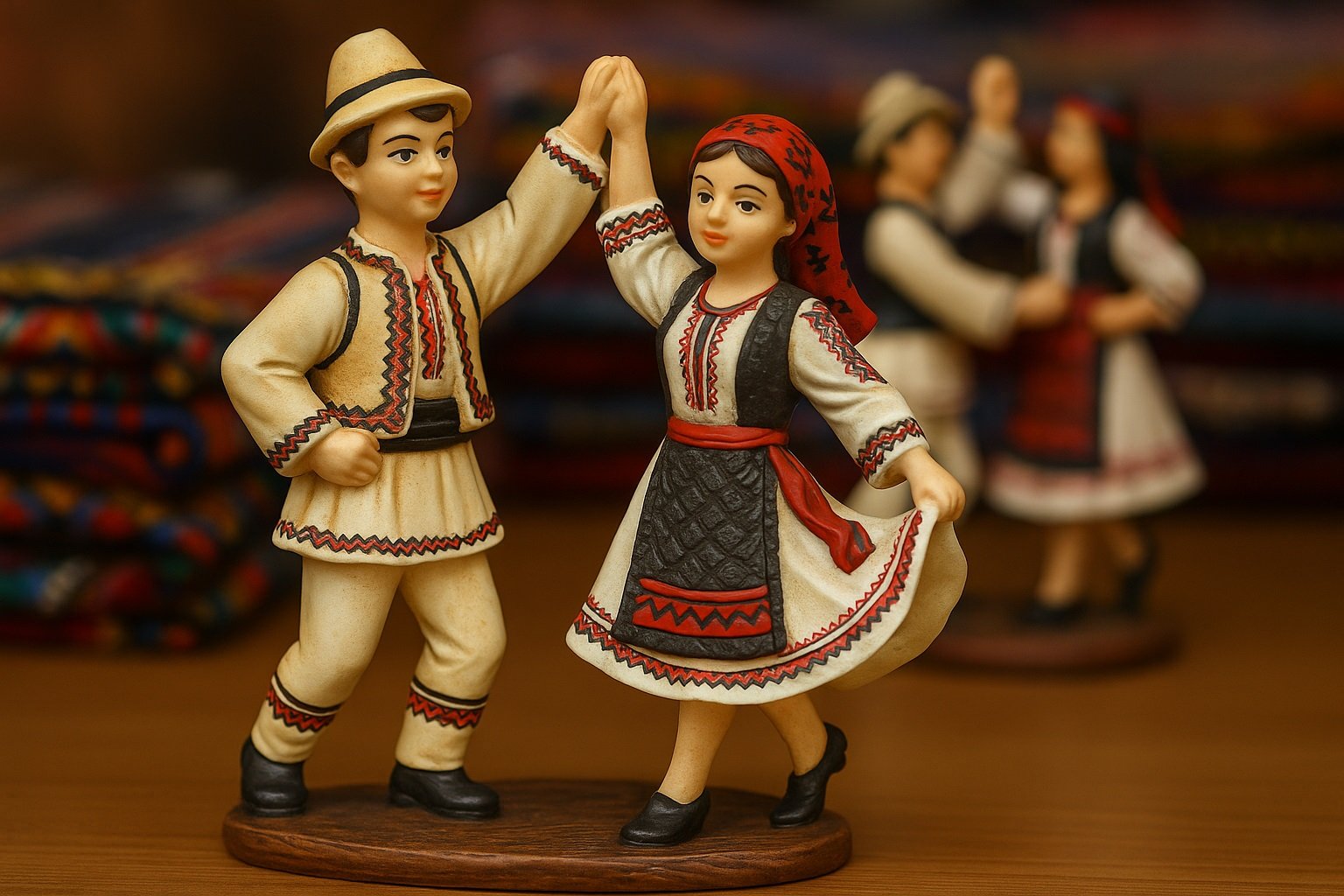 Folk dans figürlü biblo