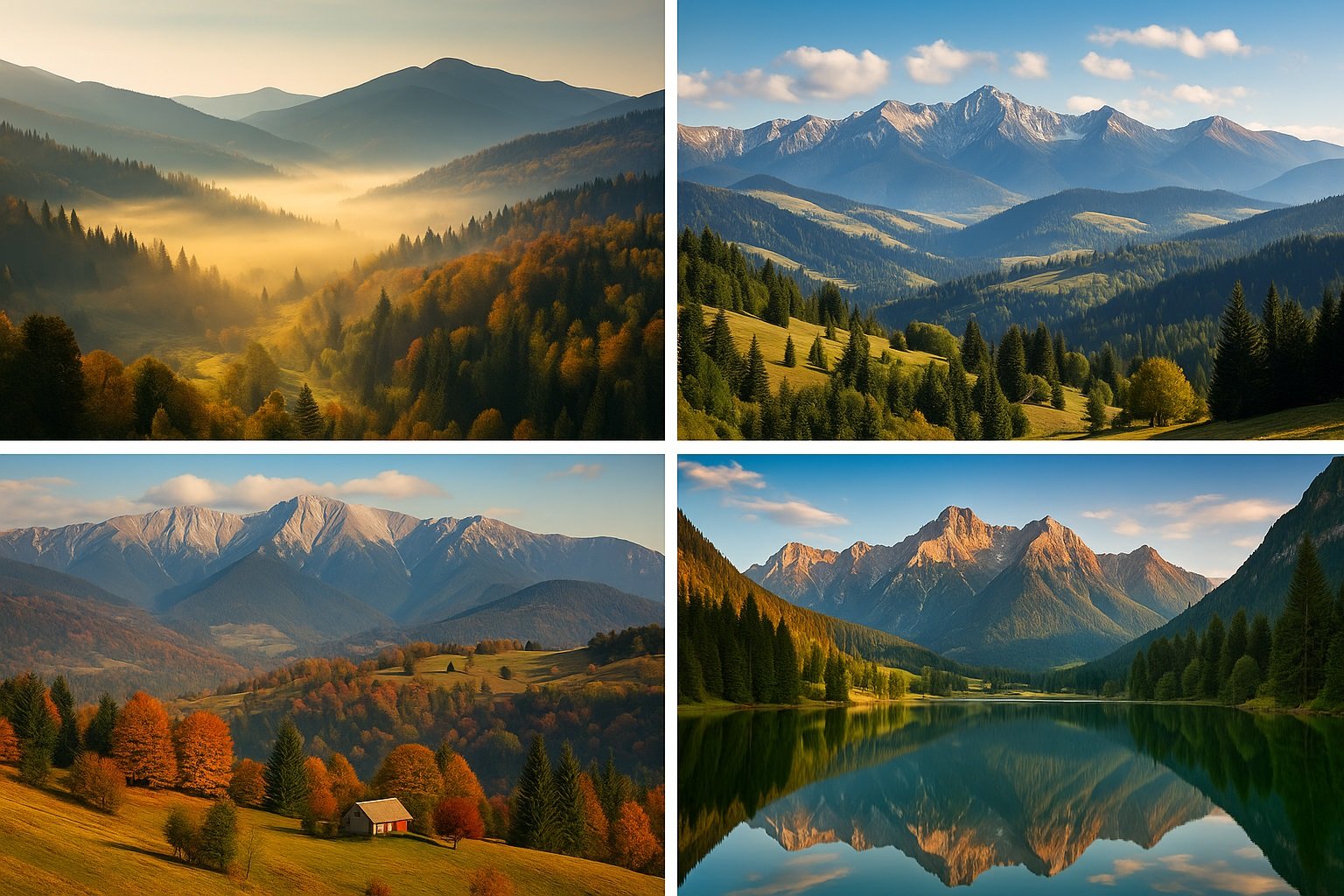 Karpat Dağları temalı manzara