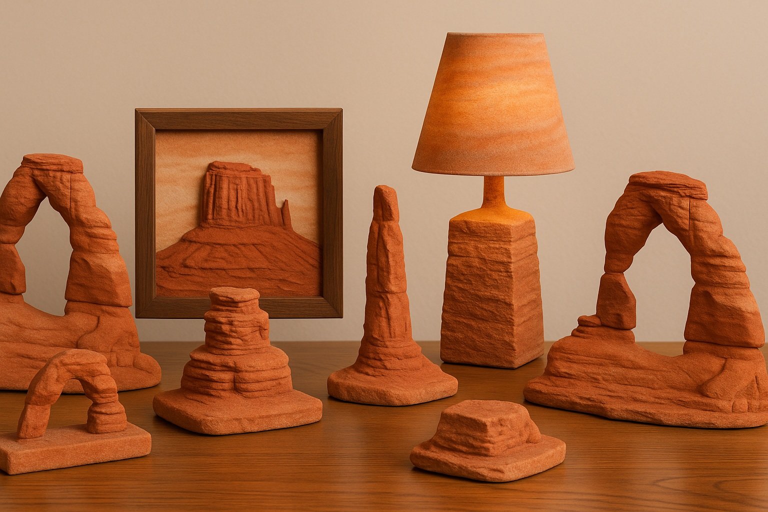 Kızıl kaya (Red Rock) temalı