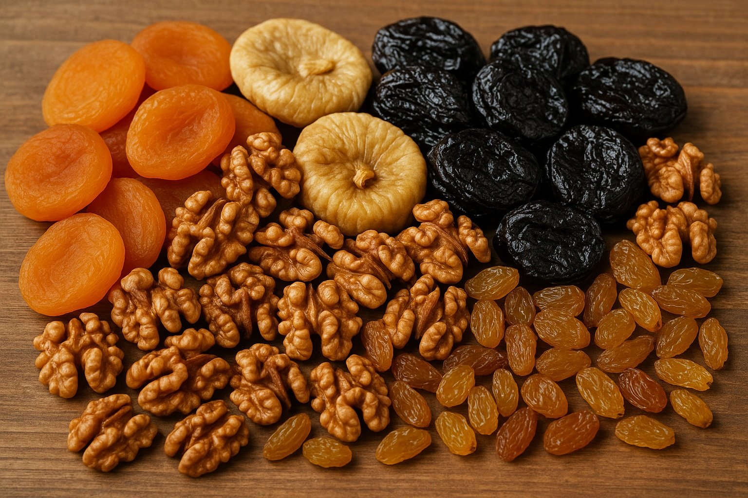 Kurumuş meyve ve ceviz karışımları