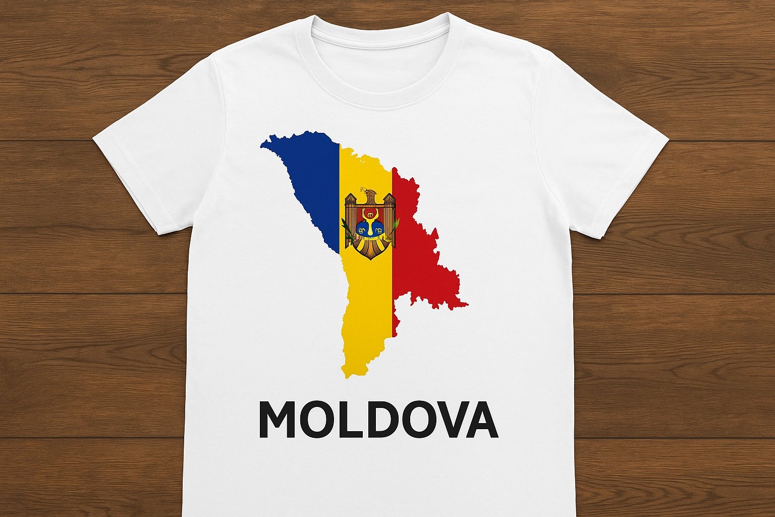 Moldova bayraklı ya da haritalı tişörtler
