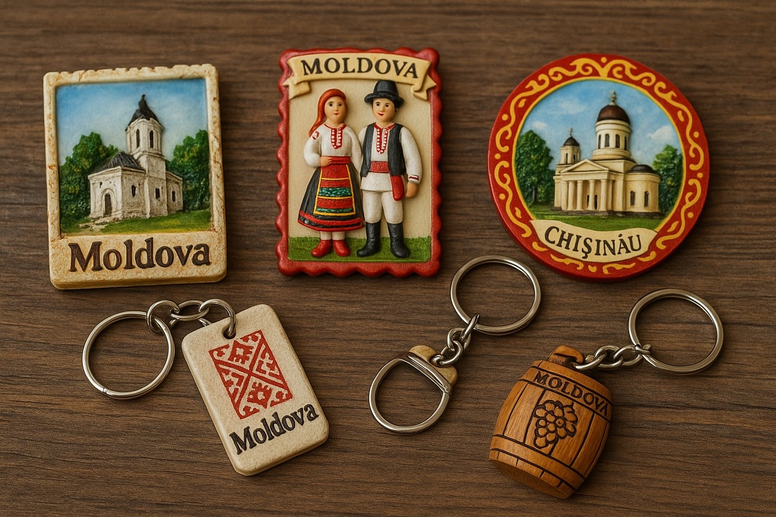 Moldova motifli magnet ve anahtarlıklar
