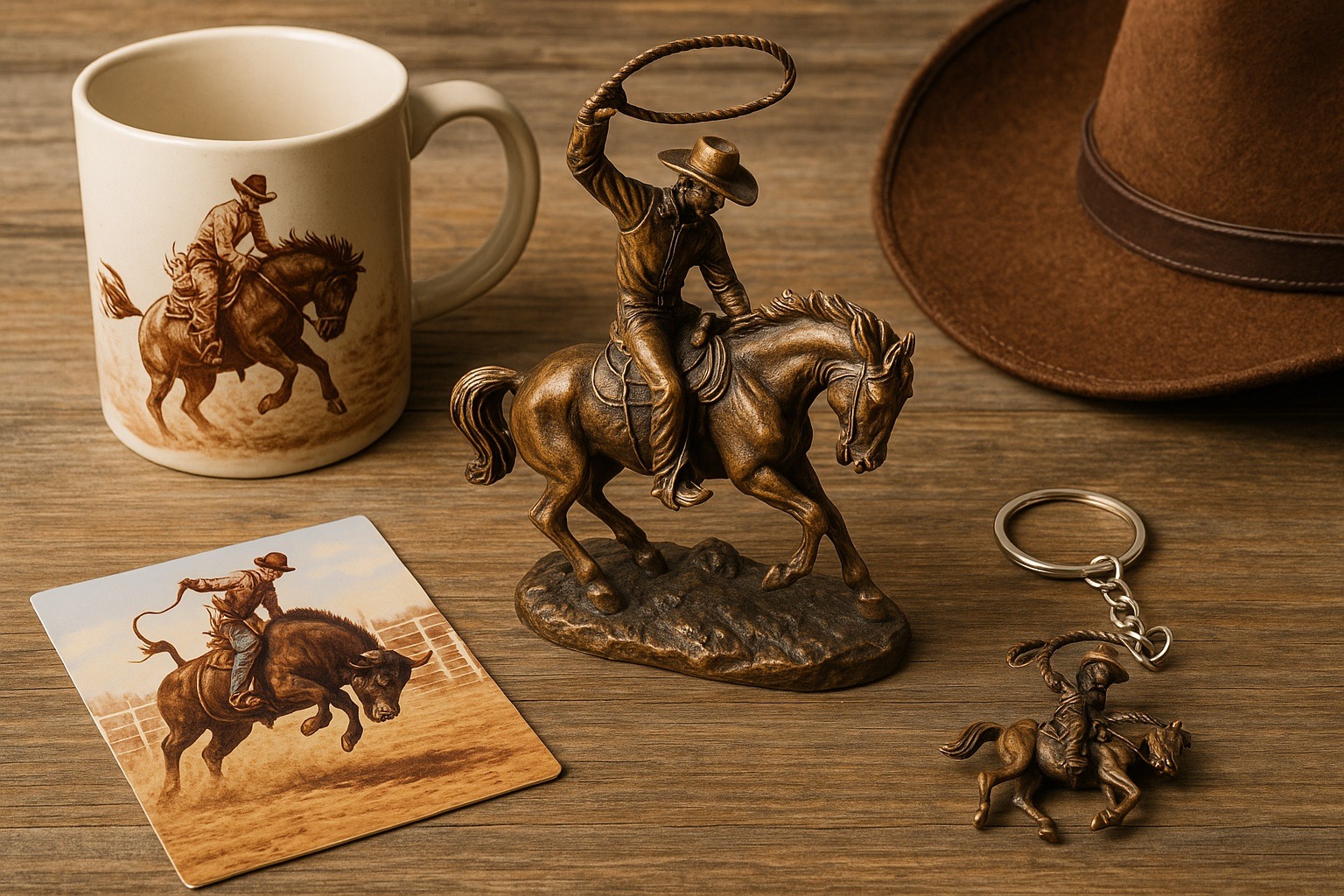 Rodeo temalı hediyelik eşyalar