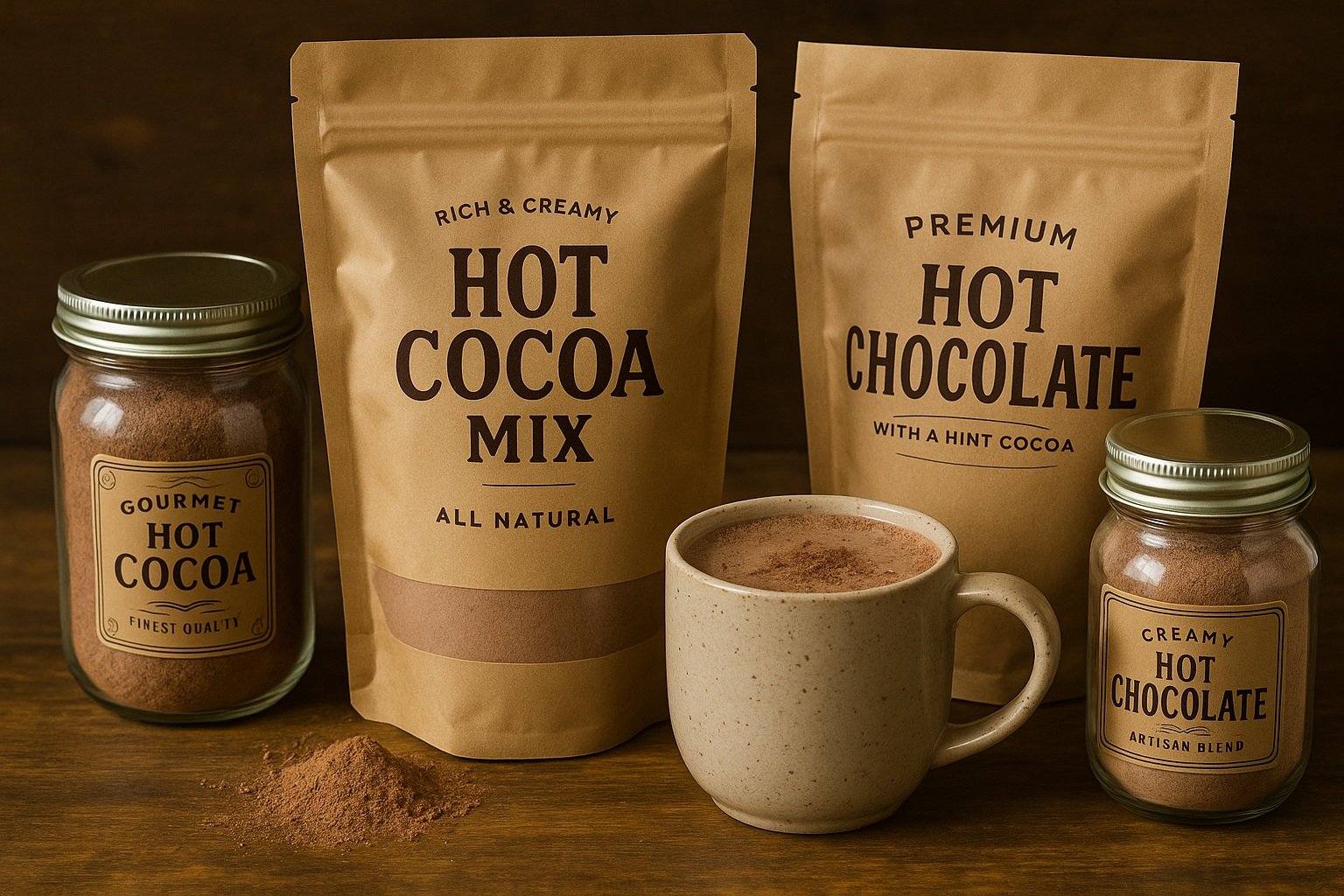 Sıcak çikolata ve kakao karışımları