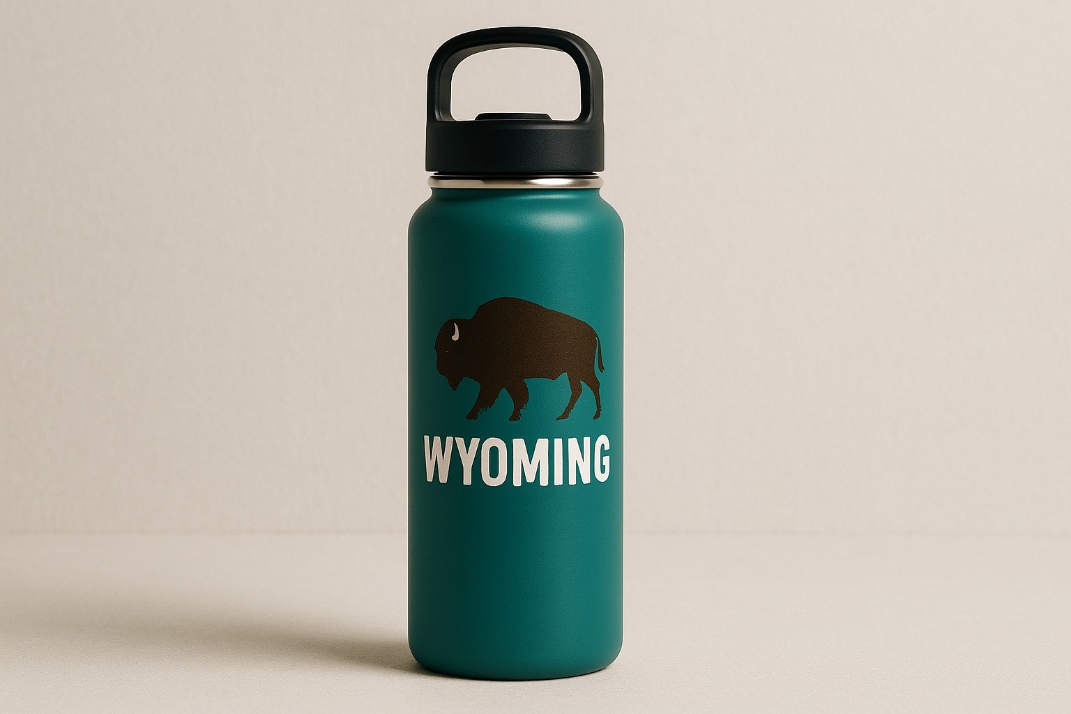 Wyoming yazılı su mataraları