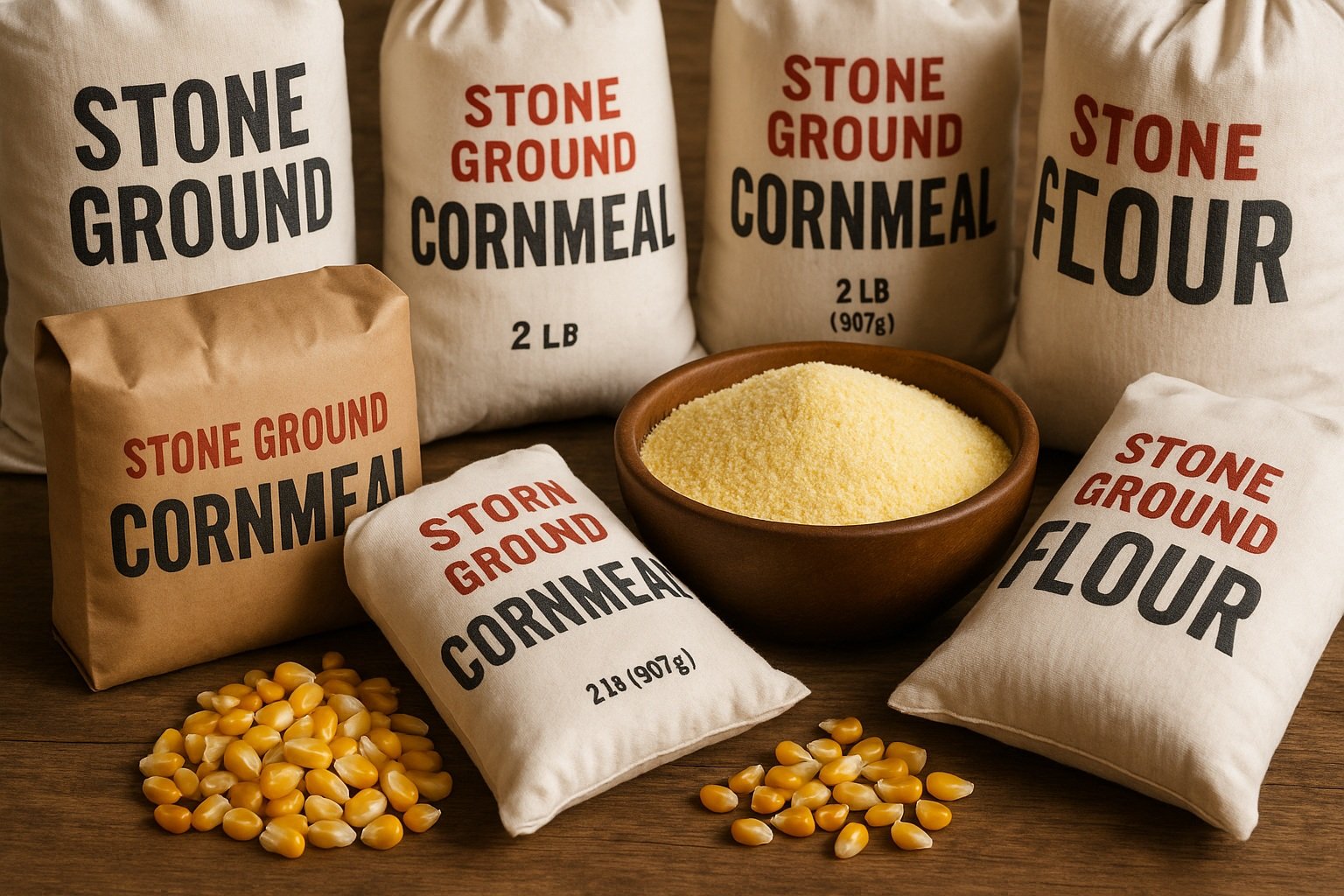 taş değirmende öğütülmüş unlar