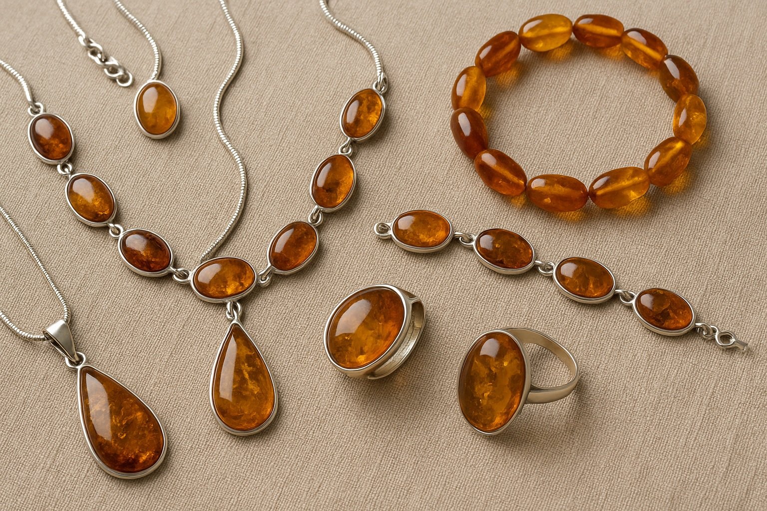 Bursztyn (Kehribar) Takılar