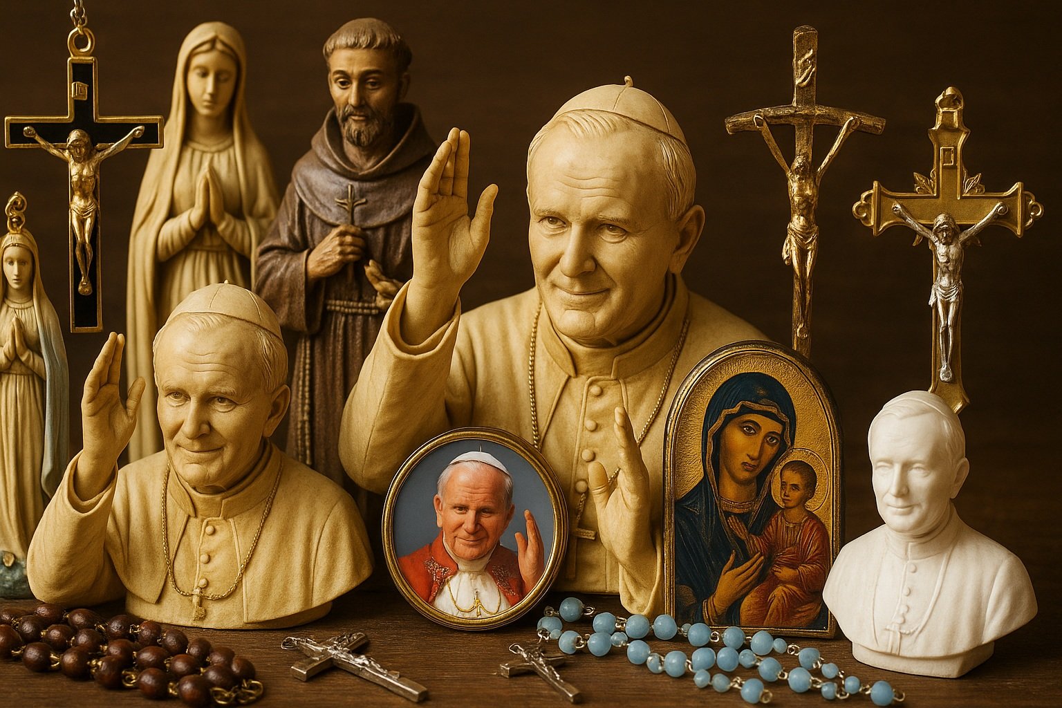 Katolik Figürler ve Dini Objeler