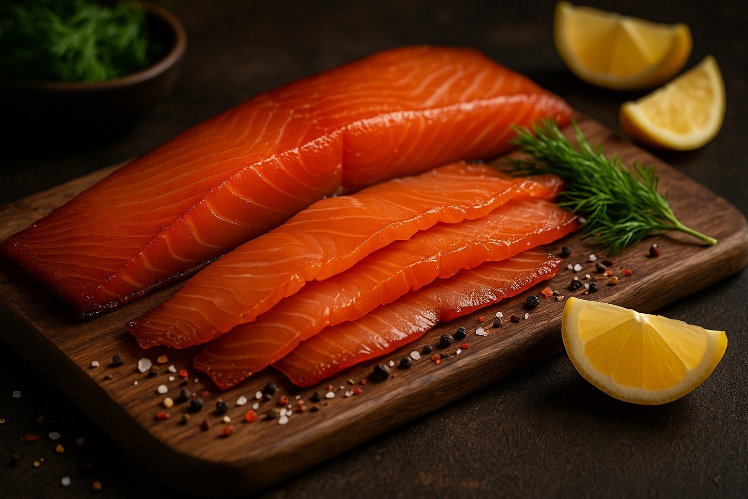 Smoked salmon (füme somon)