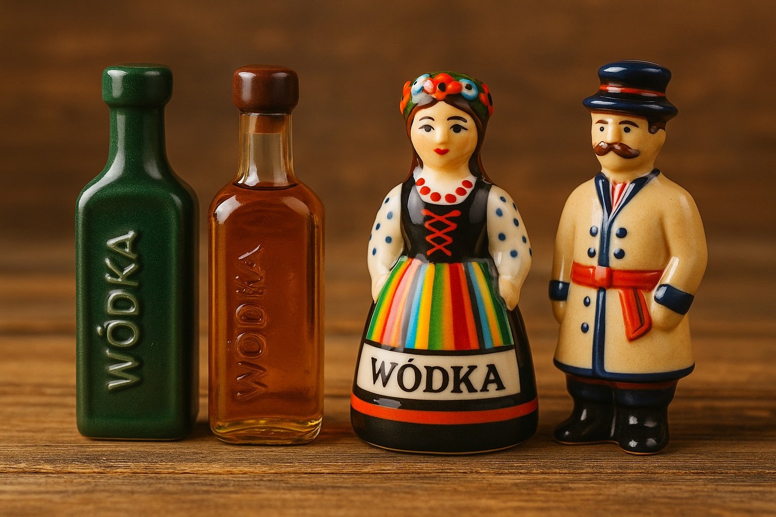 Wódka Şişesi Şeklinde Dekoratif Objeler