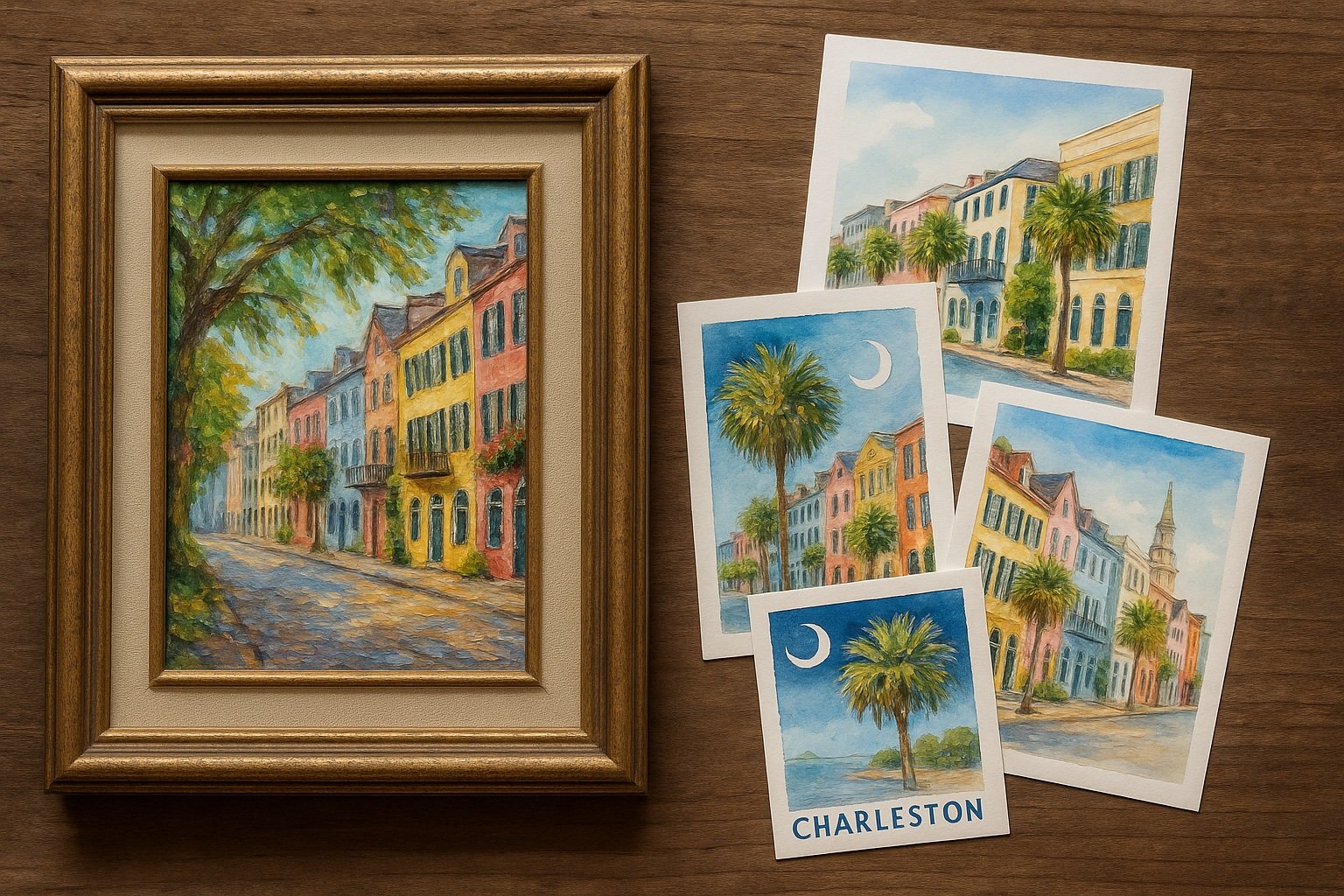 tablolar ve kartpostallar