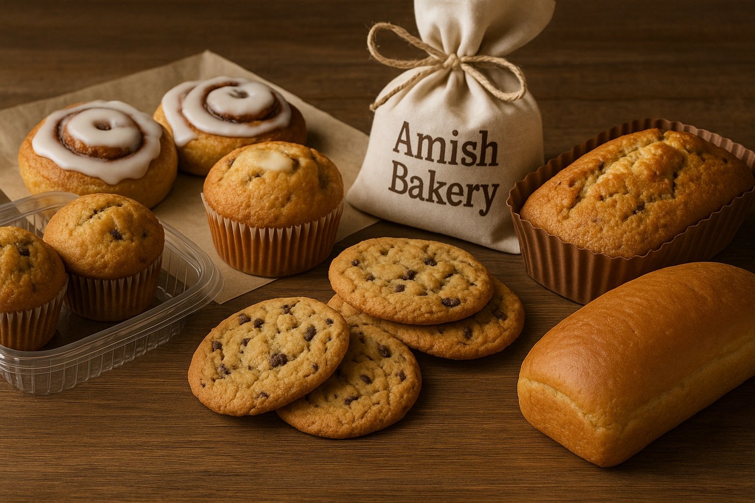 Amish fırınlarından alınan kekler