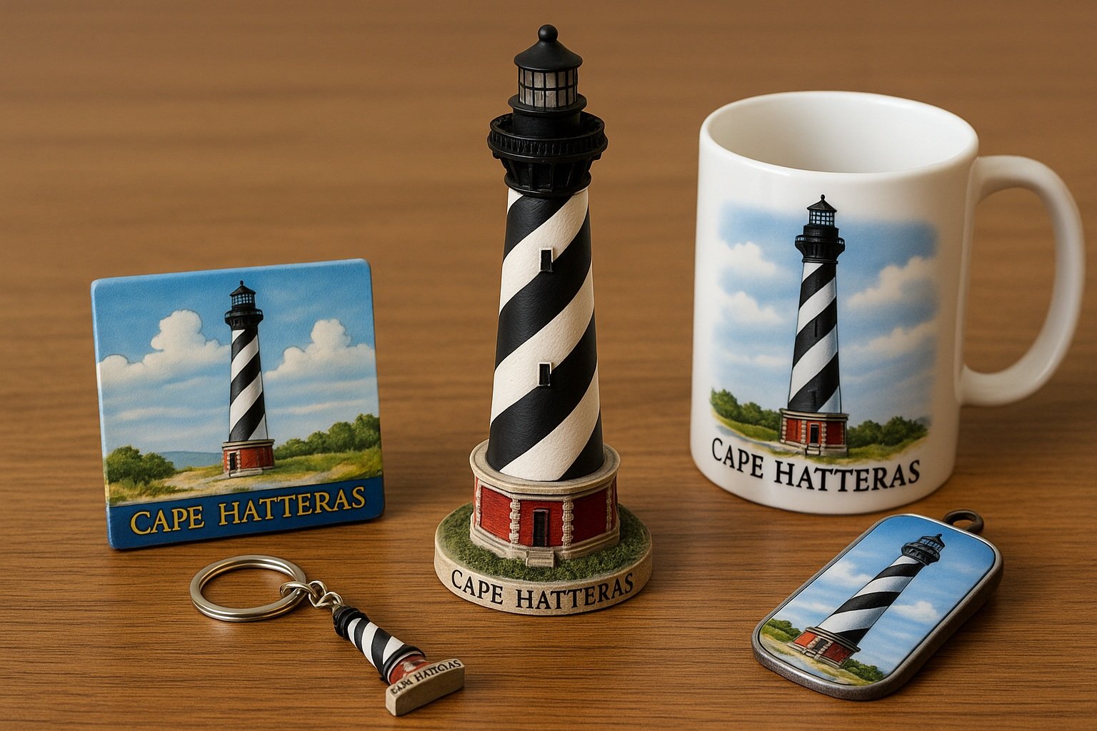 Cape Hatteras deniz feneri temalı hediyelikler