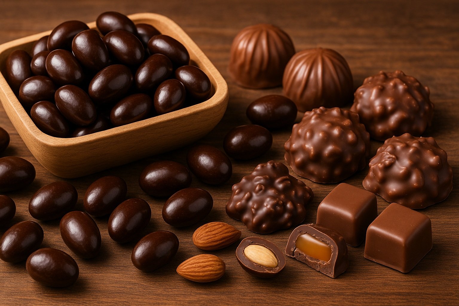 Dakota bademli çikolatalar ve şekerlemeler