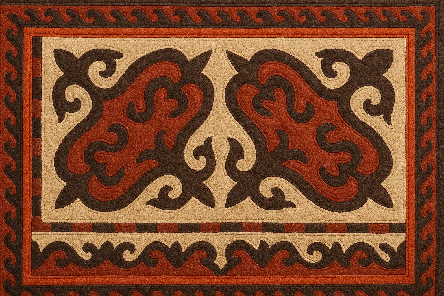 El yapımı halılar (shyrdak)