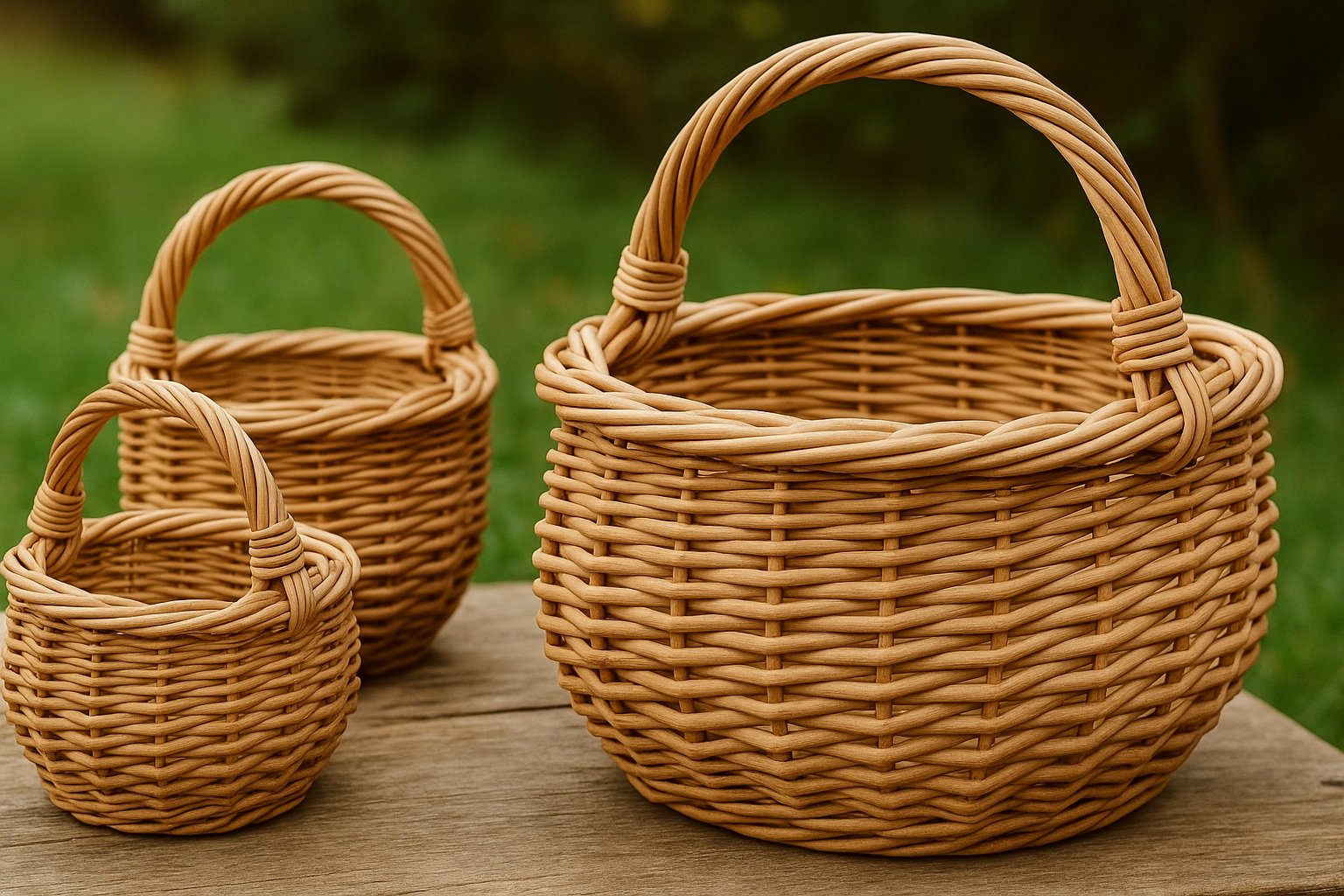 El yapımı yöresel sepetler