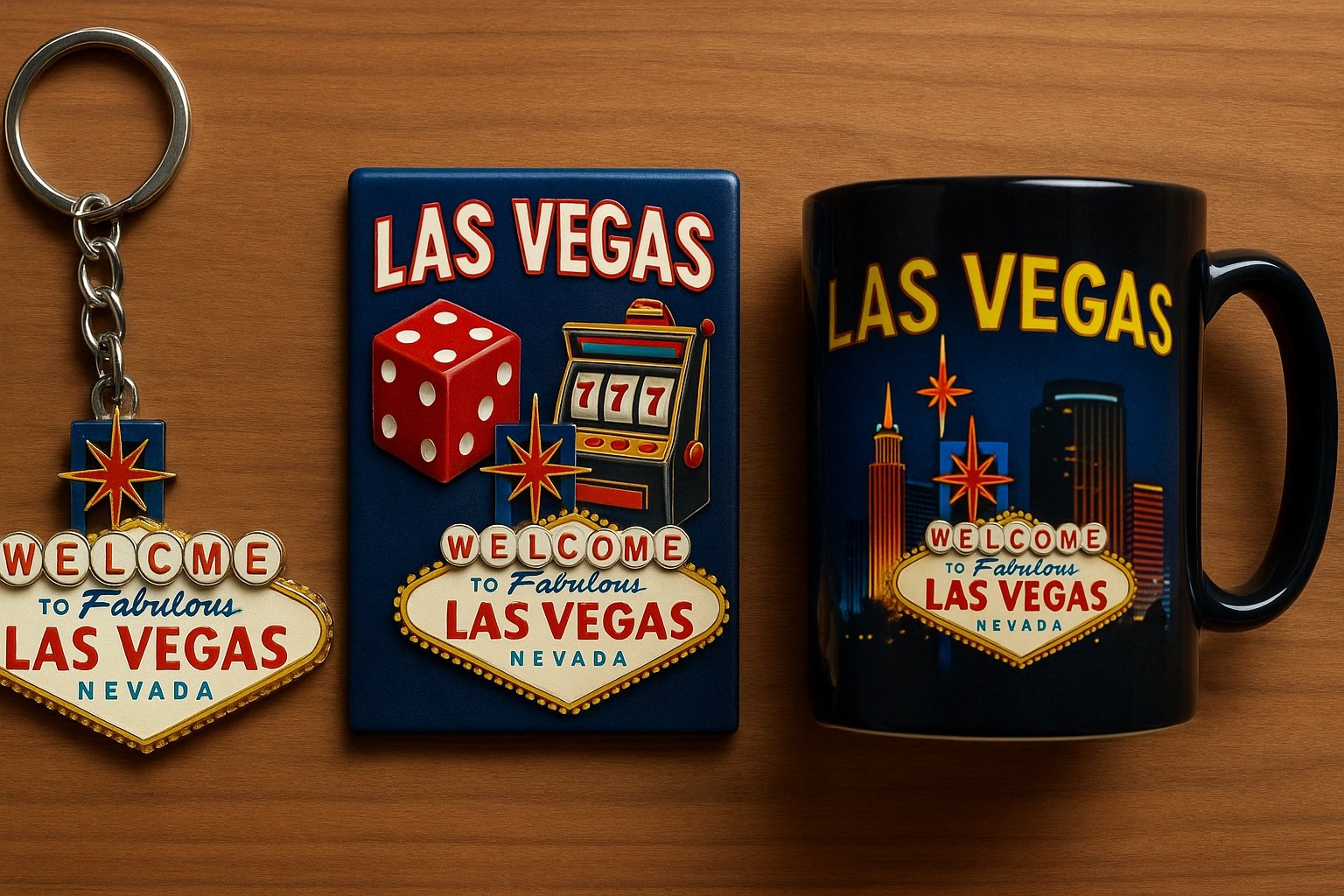 Las Vegas temalı hediyelik eşyalar