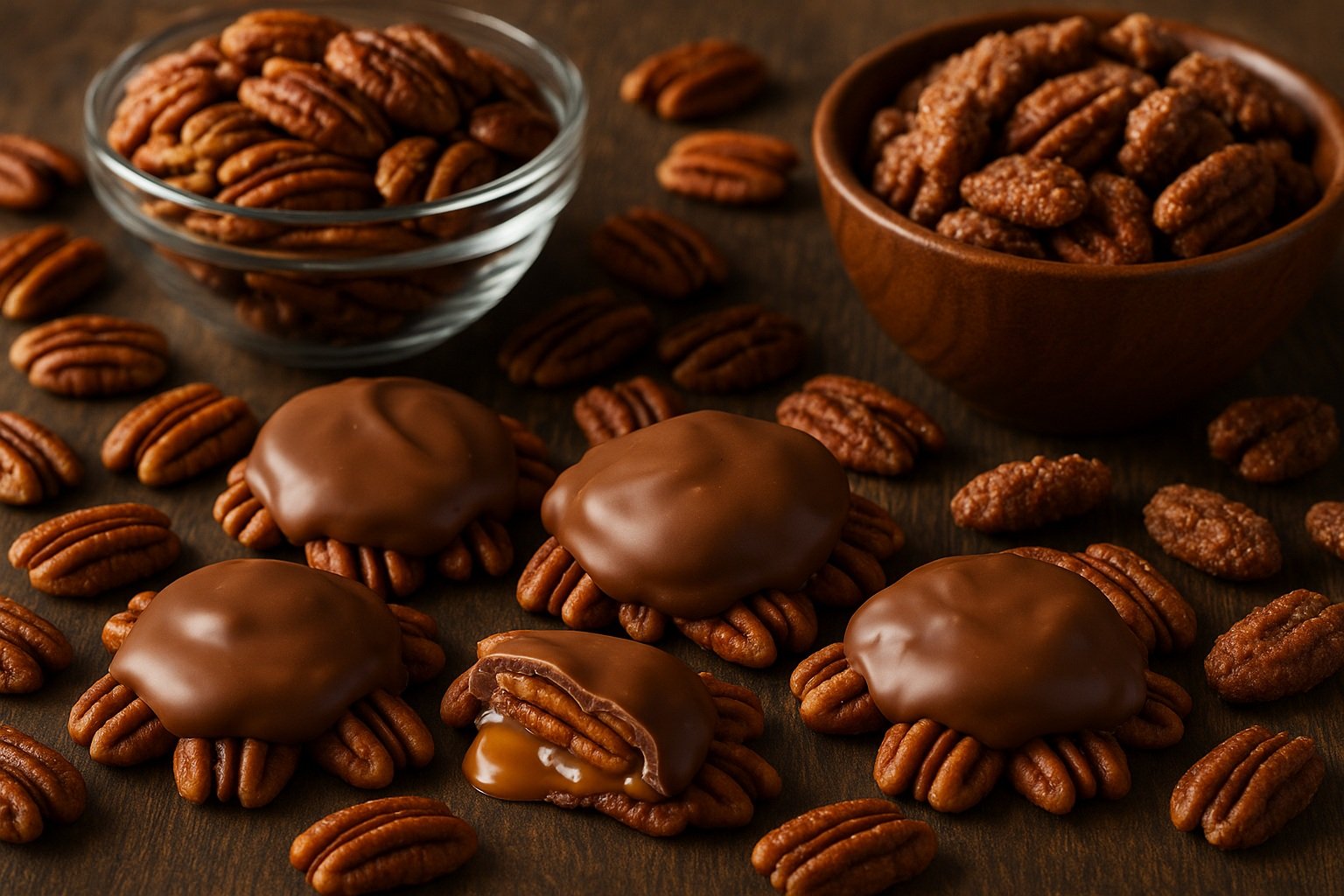 Missouri Cevizi veya Pecan Şekerlemeleri