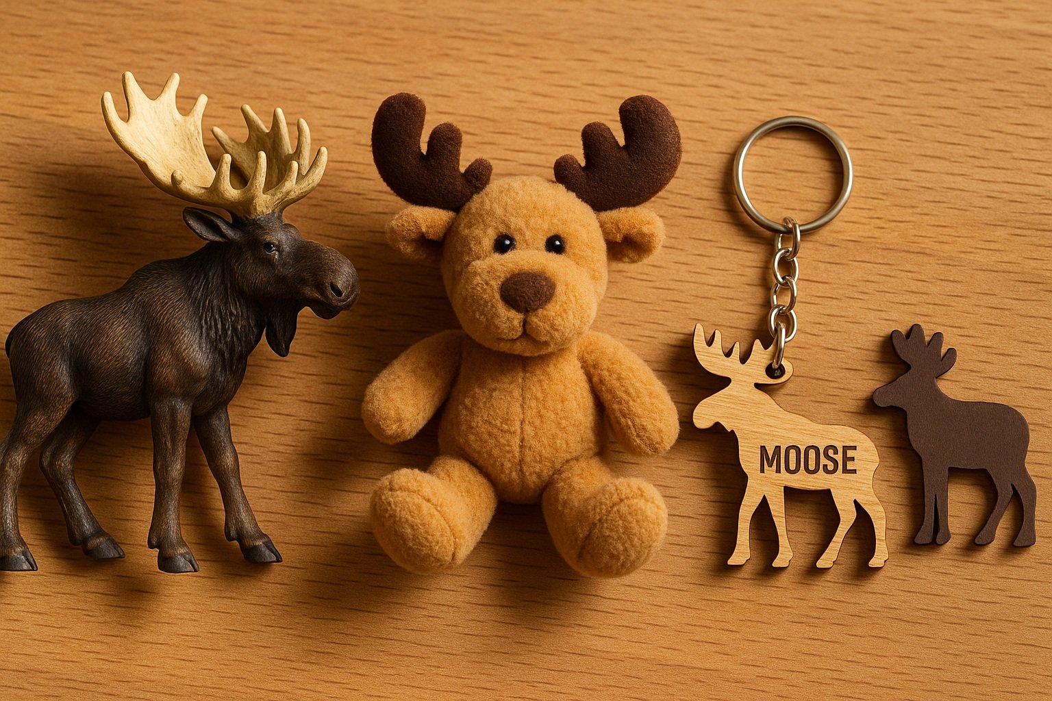 Moose (alık geyik) temalı figürler