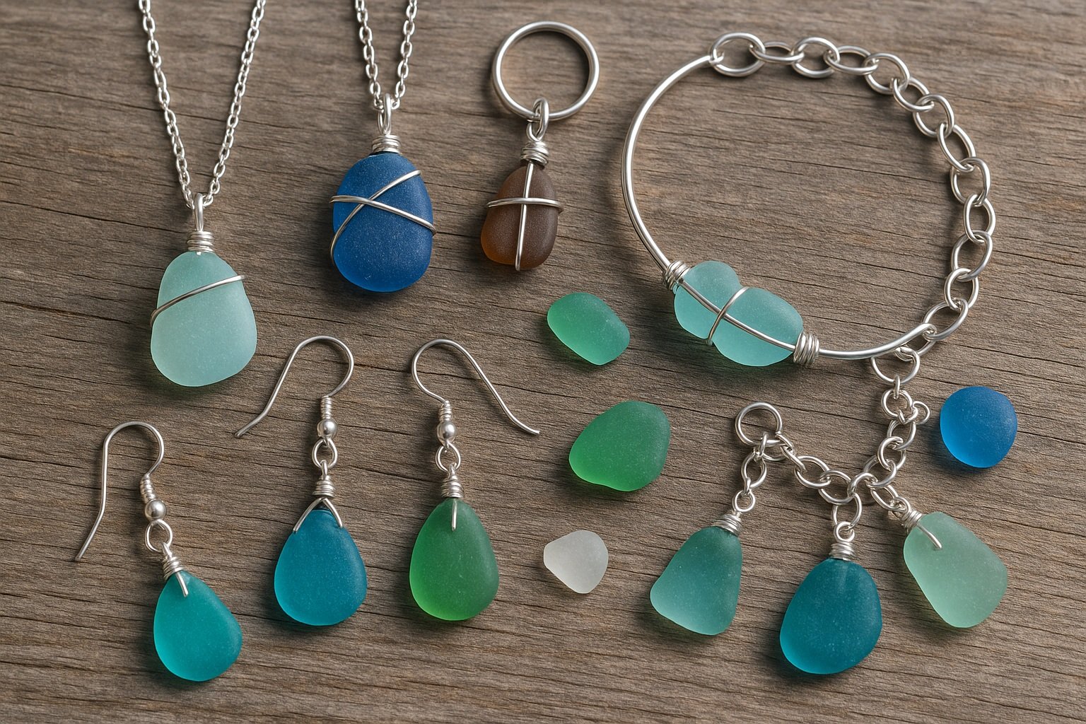 NJ sahillerinden deniz camı