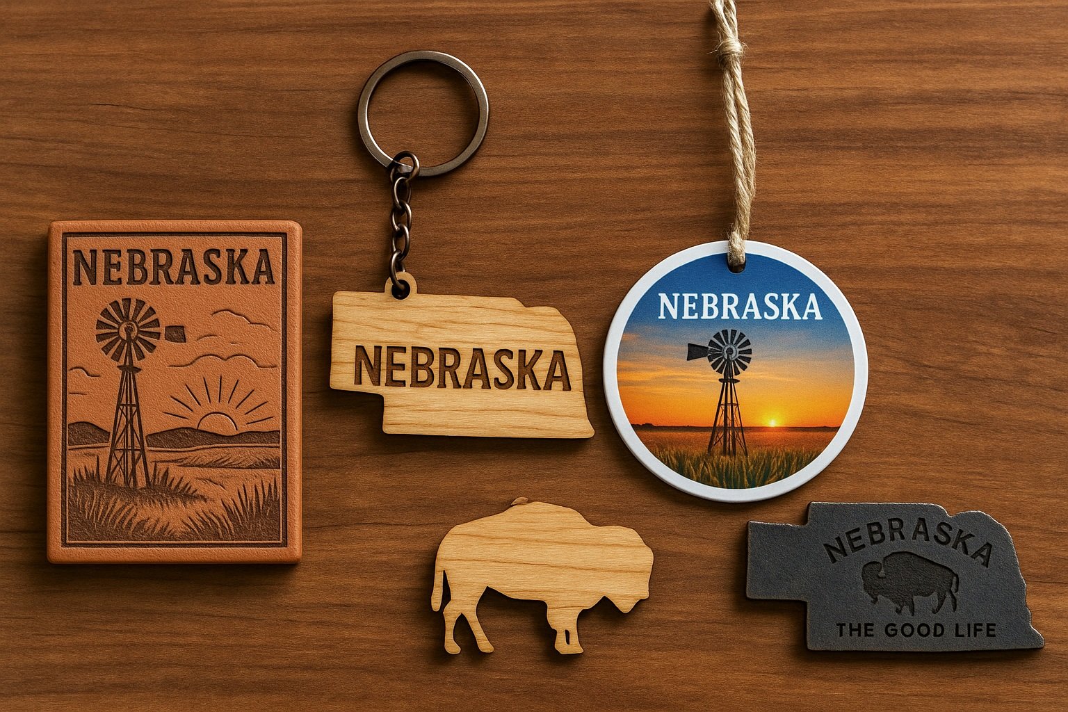 Nebraska manzaralı magnetler