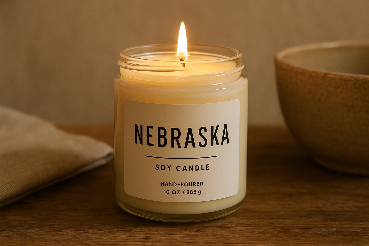 Nebraska’da üretilen el yapımı mumlar