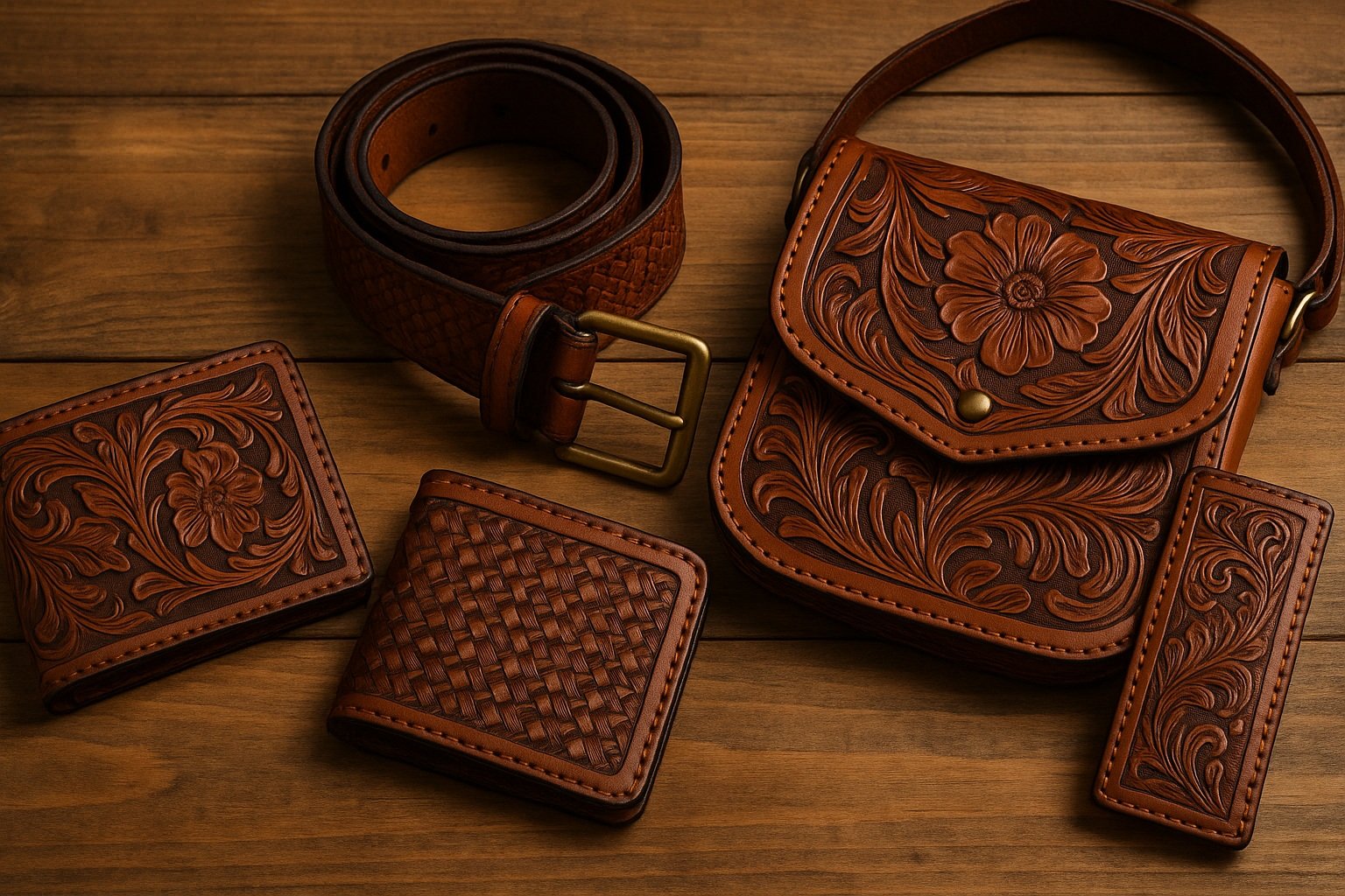 Nevada’da bulunan el yapımı deri eşyalar