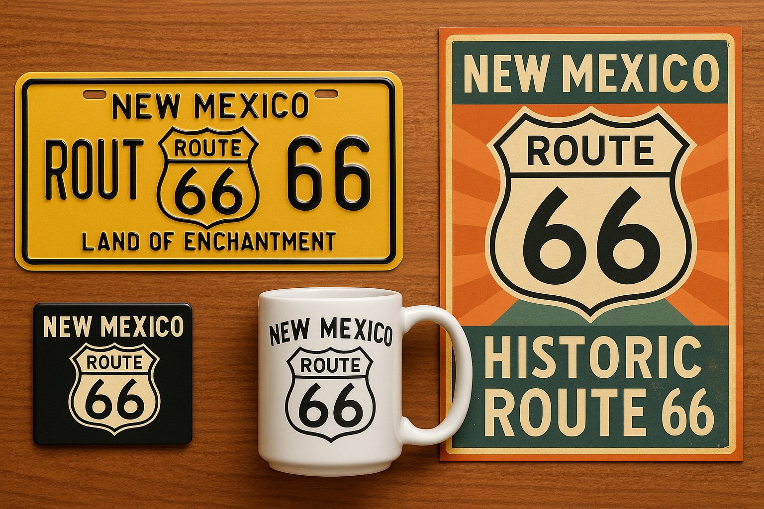 New Mexico Route 66 temalı hediyelikler