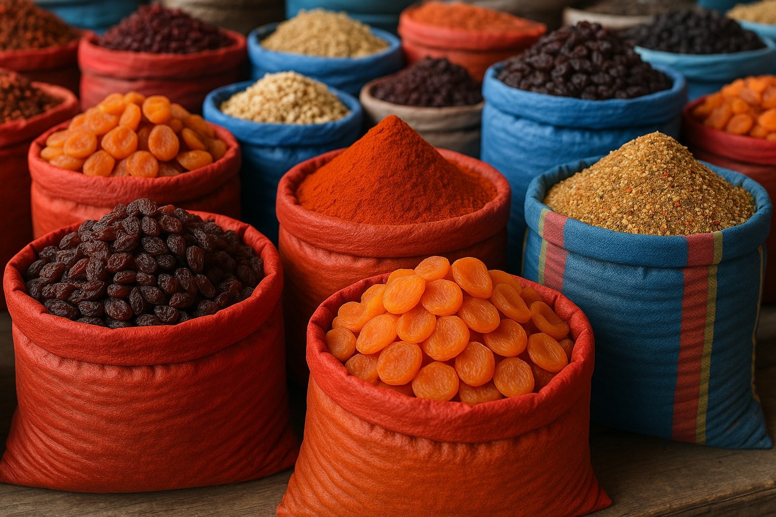 Oş pazarı baharatları