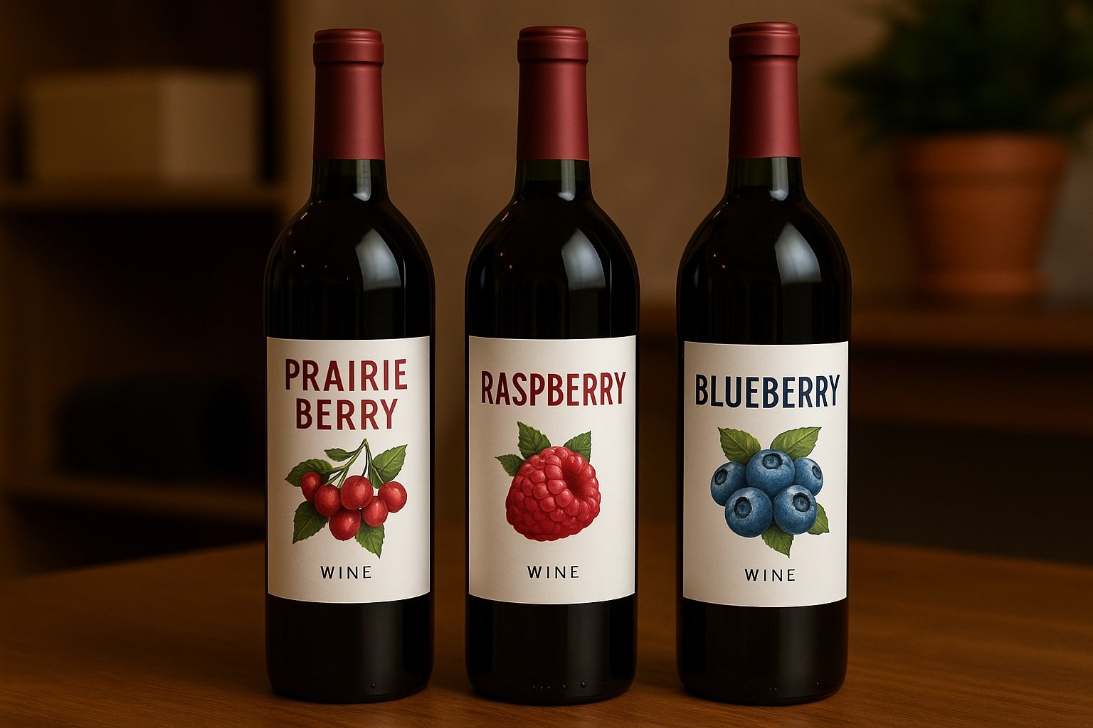 Prairie Berry şarapları ve yerel meyve şarapları